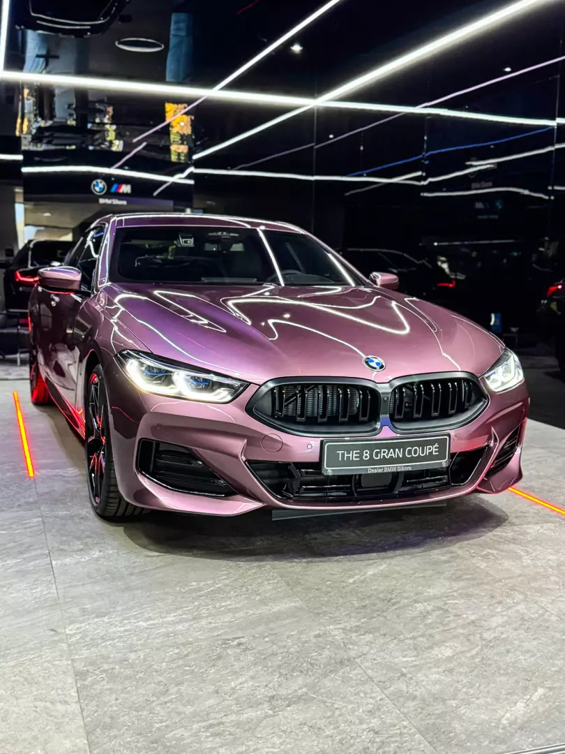 BMW 8 Series Gran Coupe (G16) painted in Velvet Orchid II