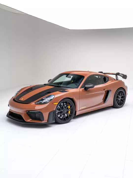 Porsche Cayman GT4 RS (718) painted in Sepia Brown