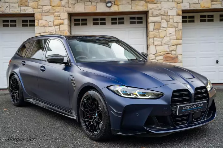 BMW M3 Touring (G81) painted in Frozen Tanzanite Blue