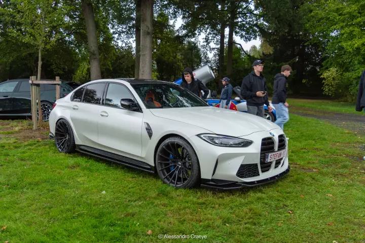 BMW M3 (G80) painted in Frozen Brilliant White