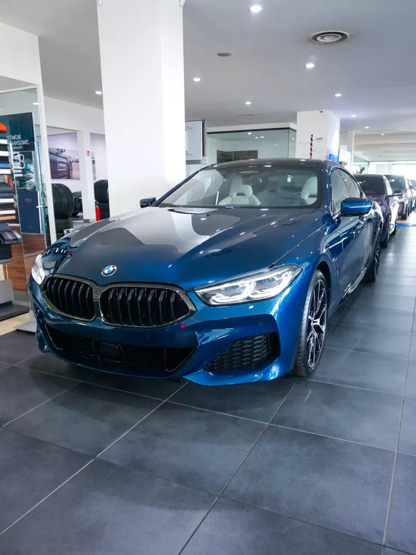 BMW 8 Series (G15) painted in Aegean Blue