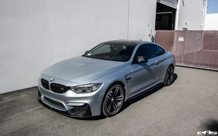 BMW M4 (F82) painted in Frozen Silver