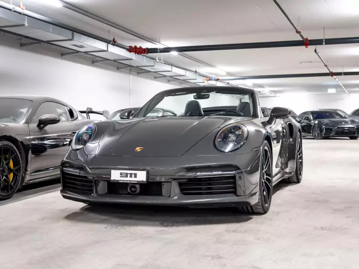 Porsche 911 Turbo S Convertible (992.1) painted in Slate Grey
