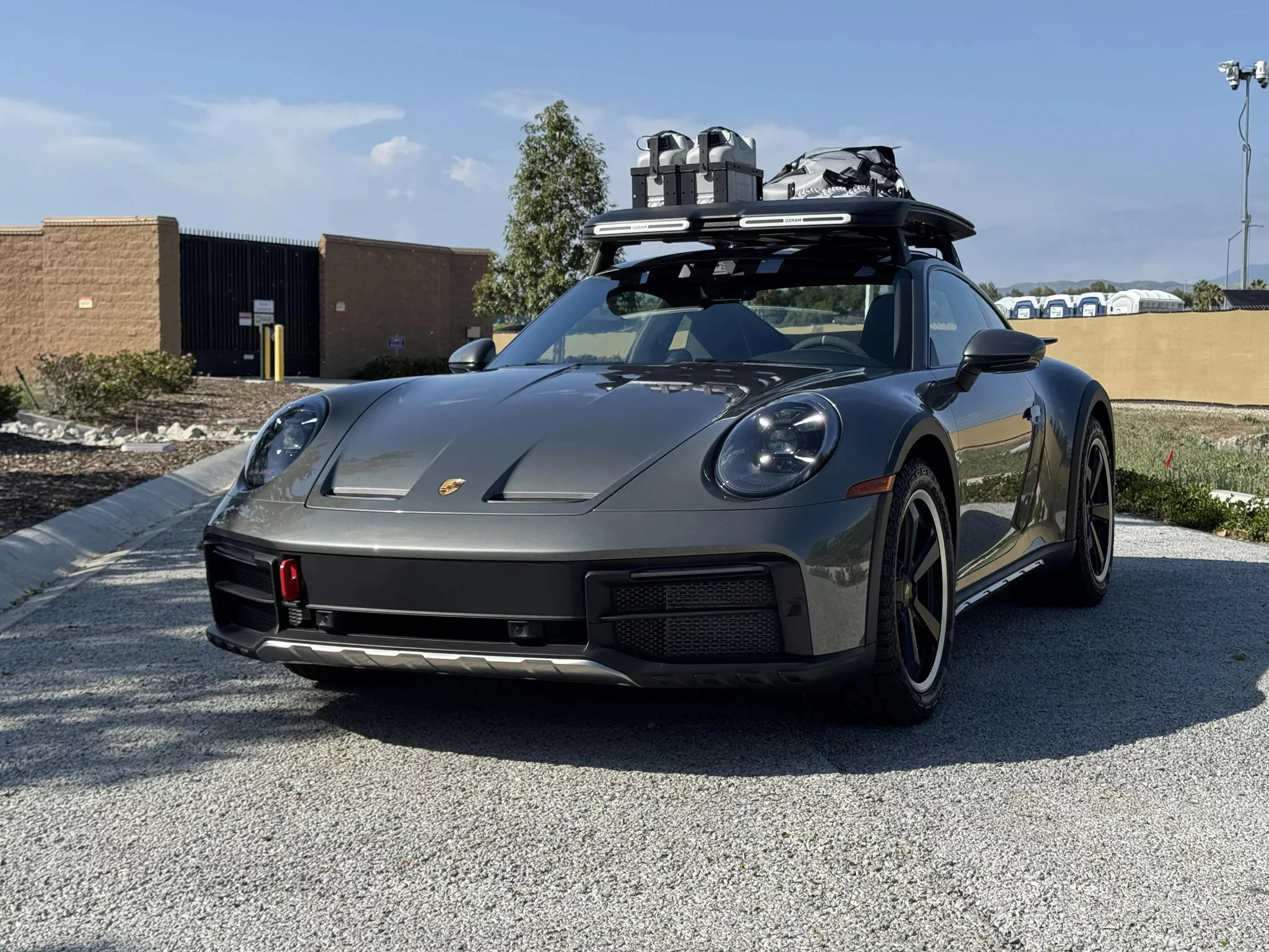 Granite Green Metallic Porsche 911 Dakar