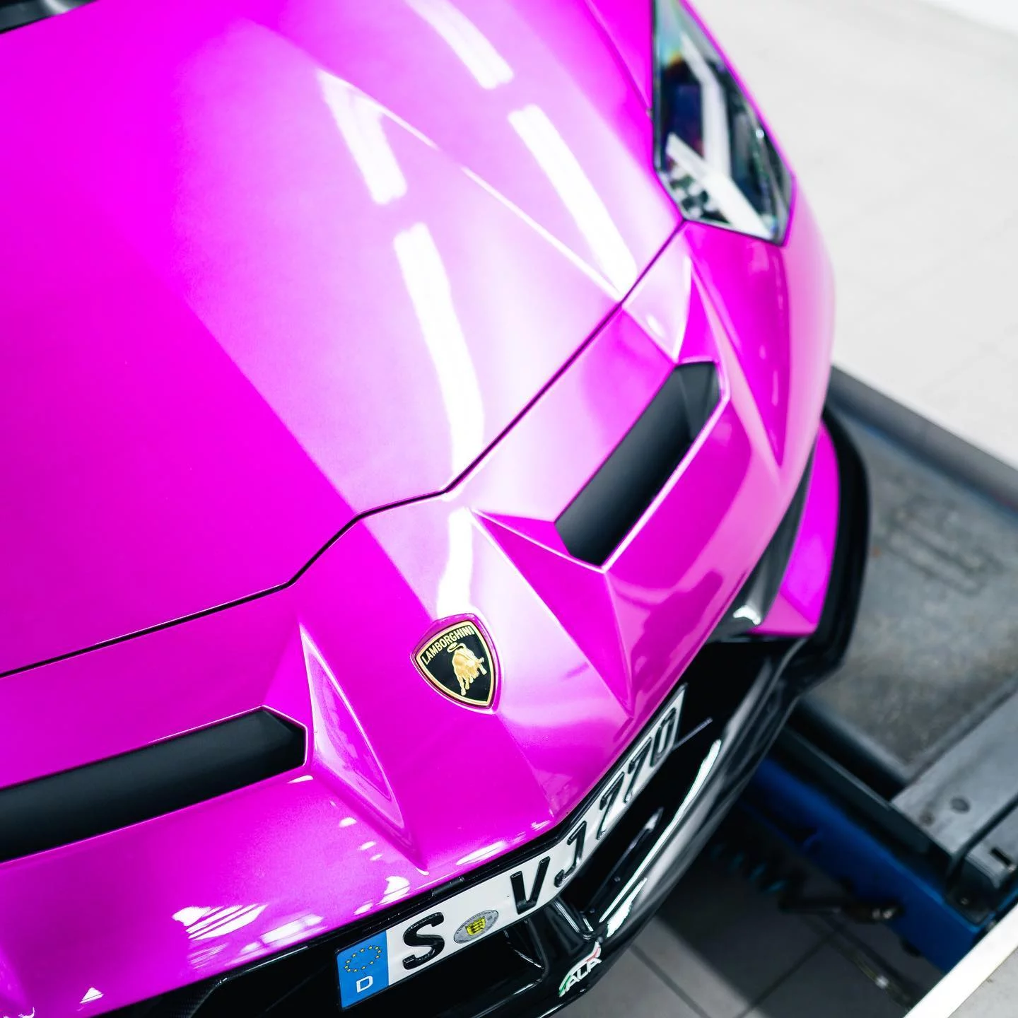 Viola Prosperina Lamborghini Aventador