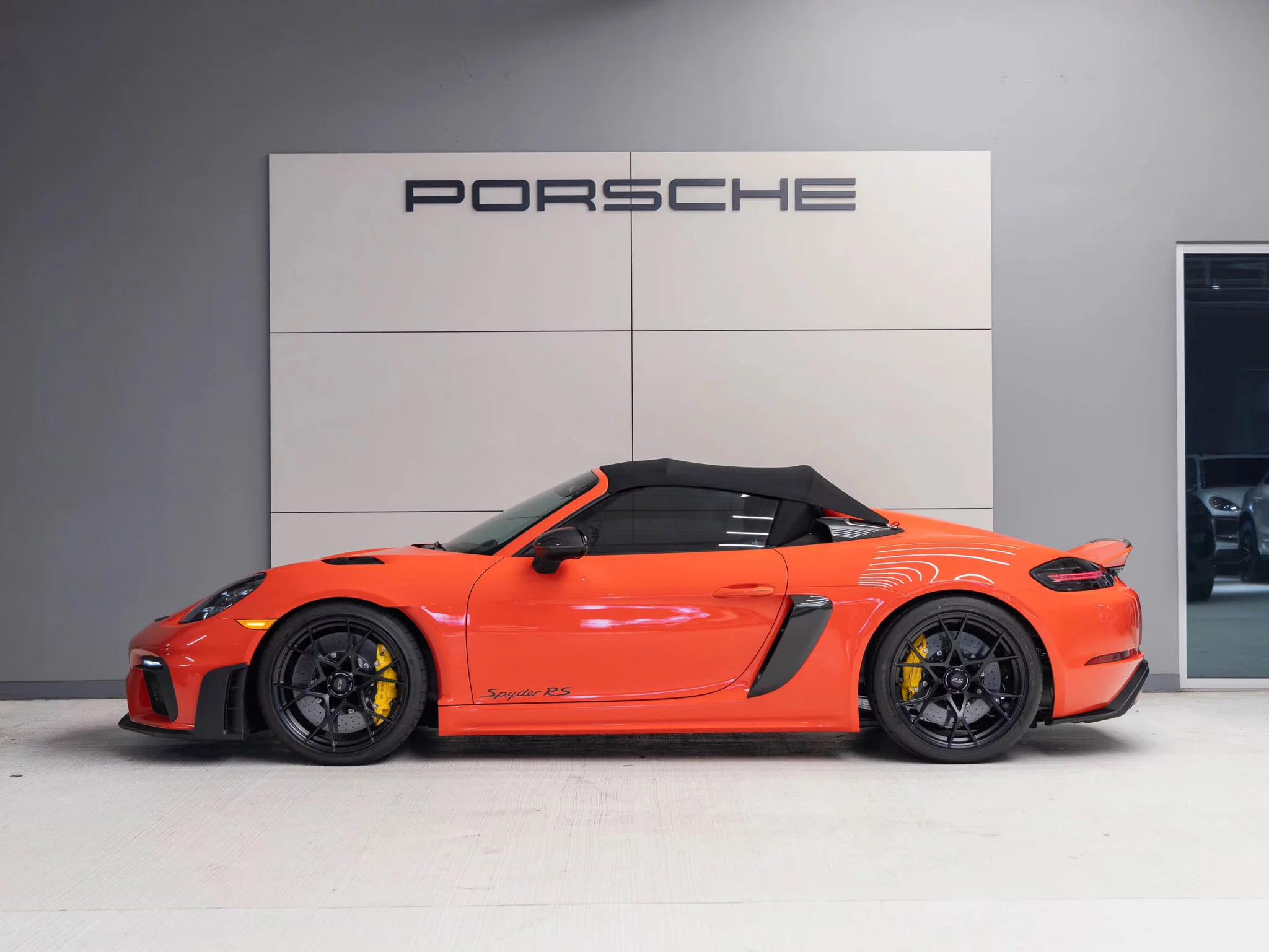 Lava Orange Porsche 718 Spyder RS