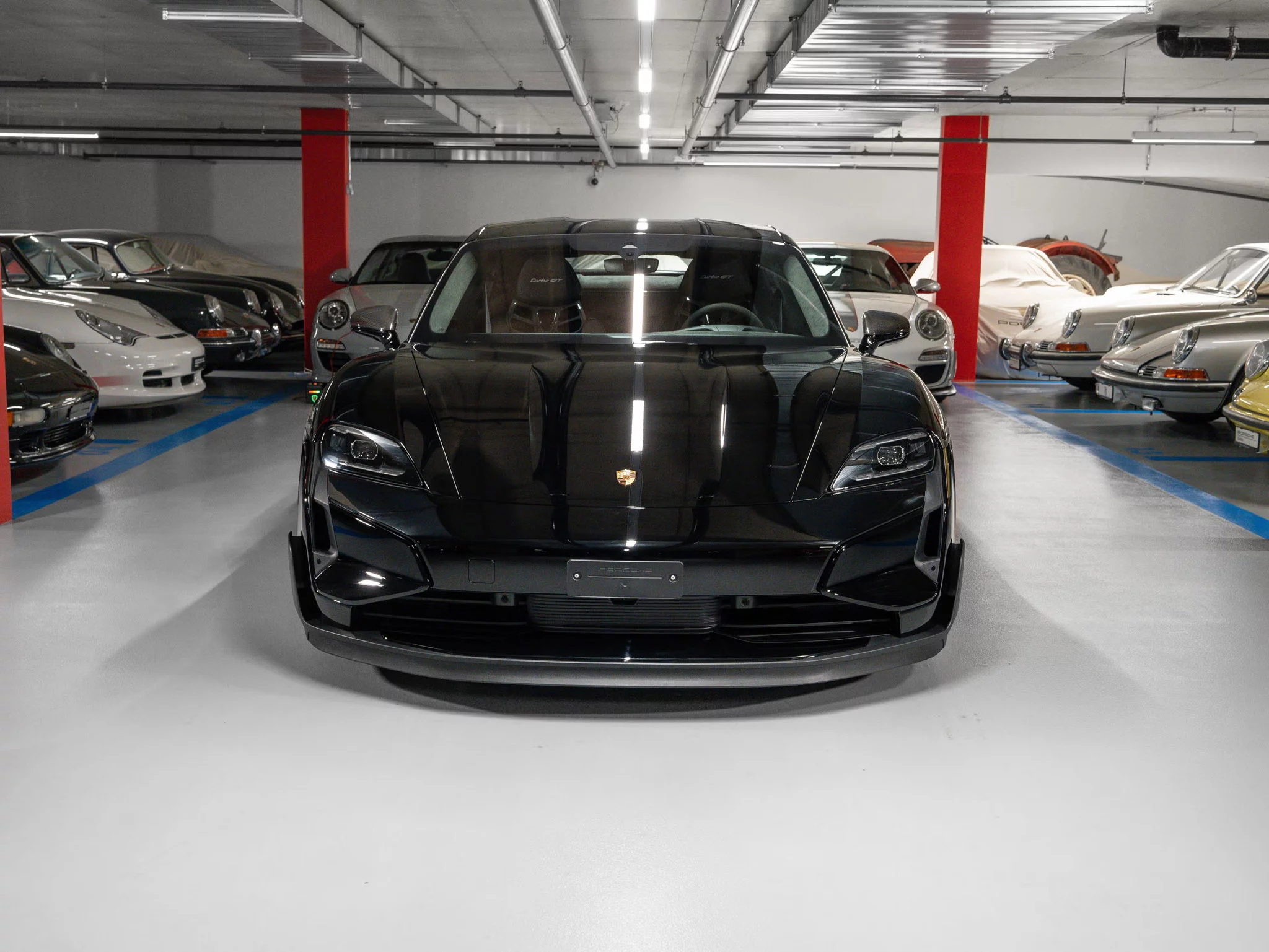 Black Porsche Taycan