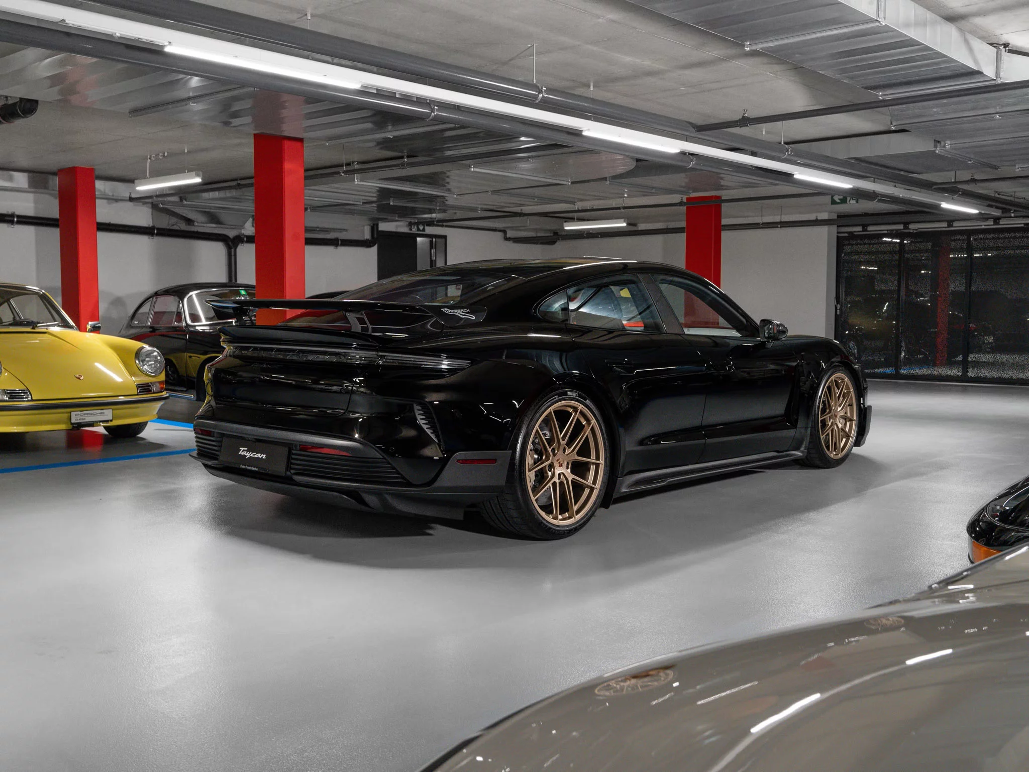 Black Porsche Taycan