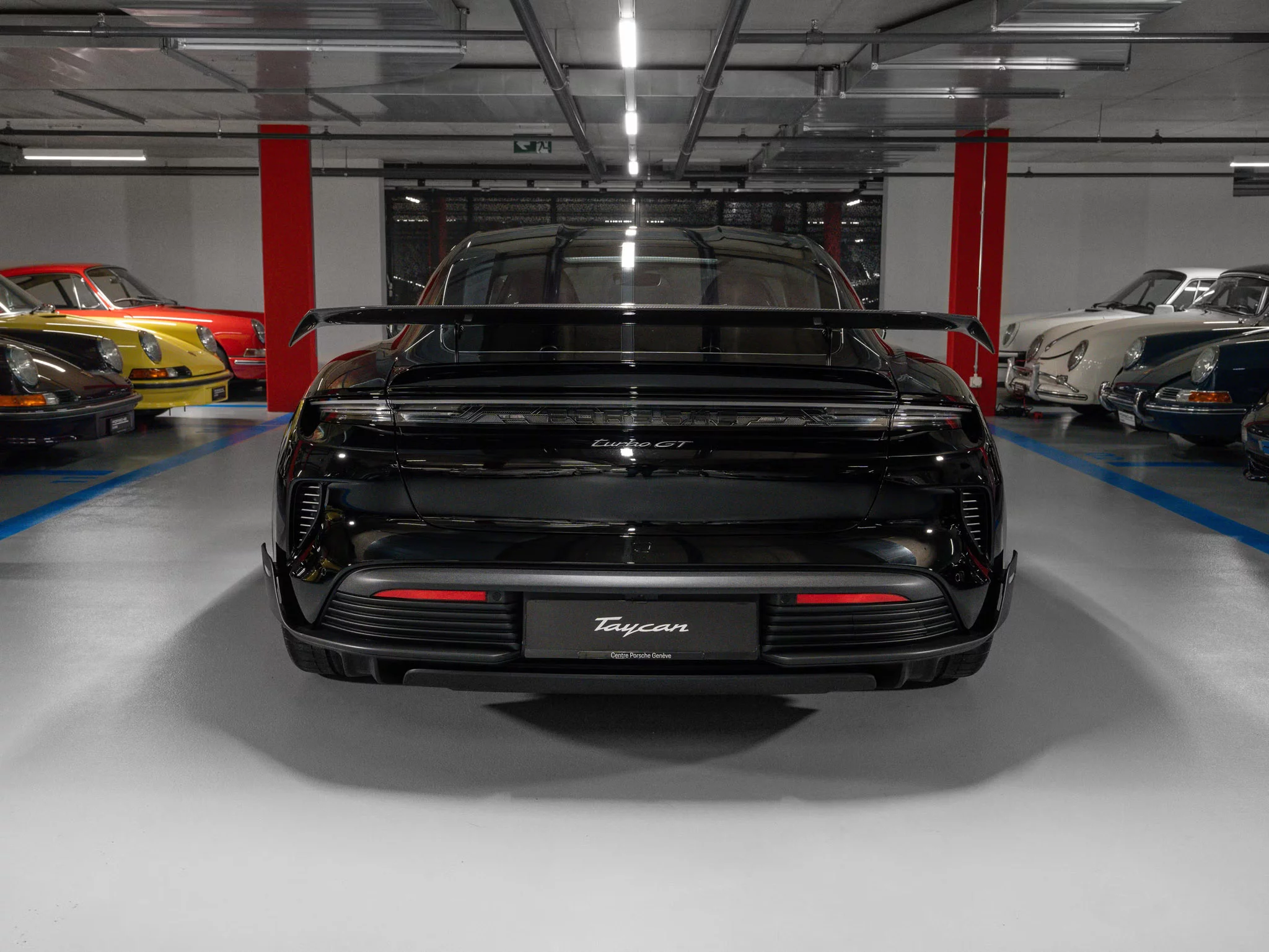 Black Porsche Taycan