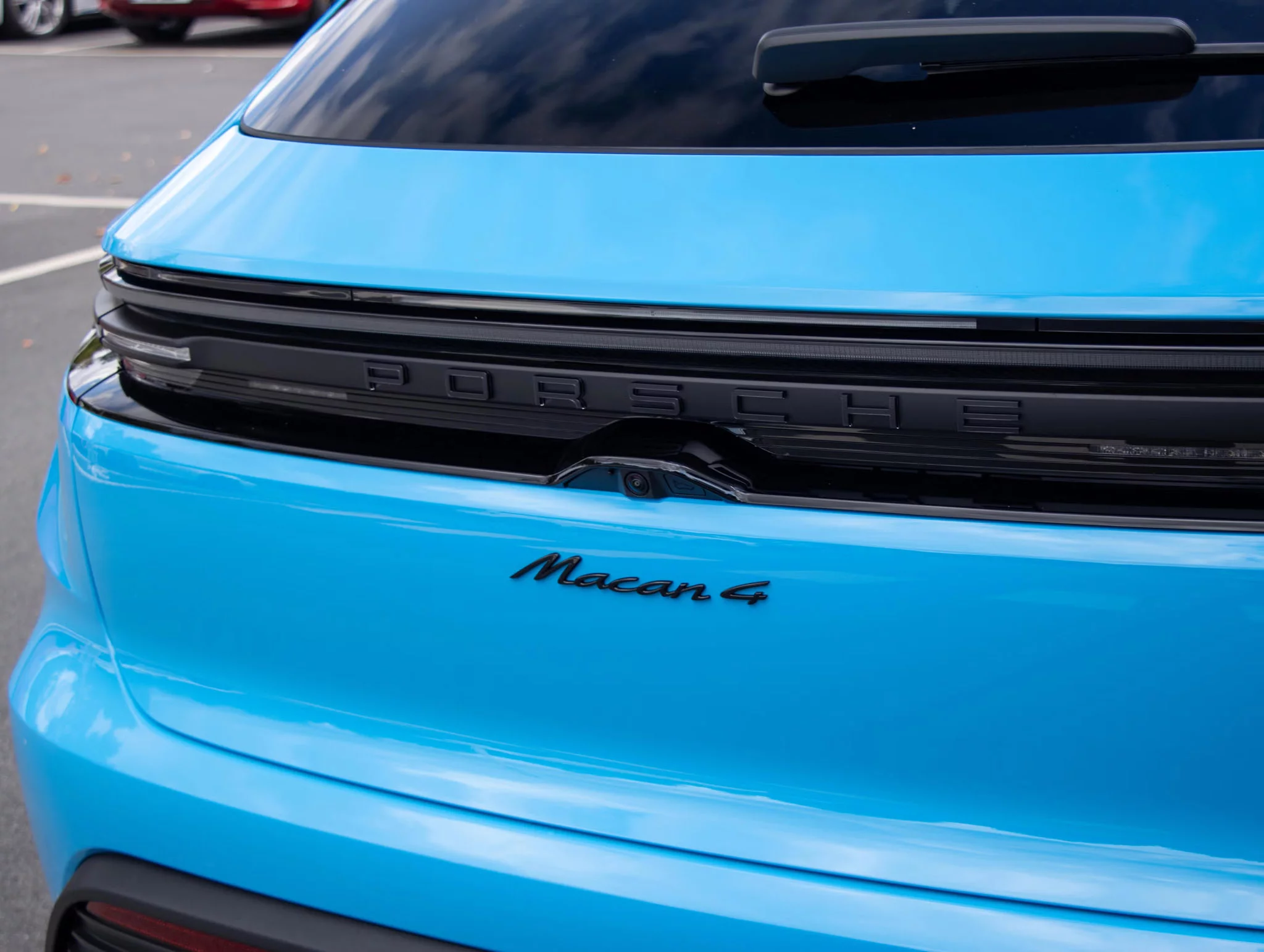 Riviera Blue Porsche Macan Electric