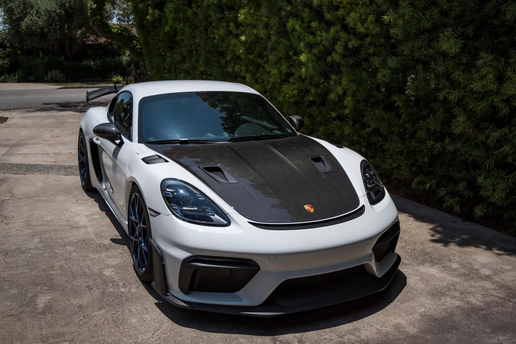 Pure White Porsche Cayman GT4 RS