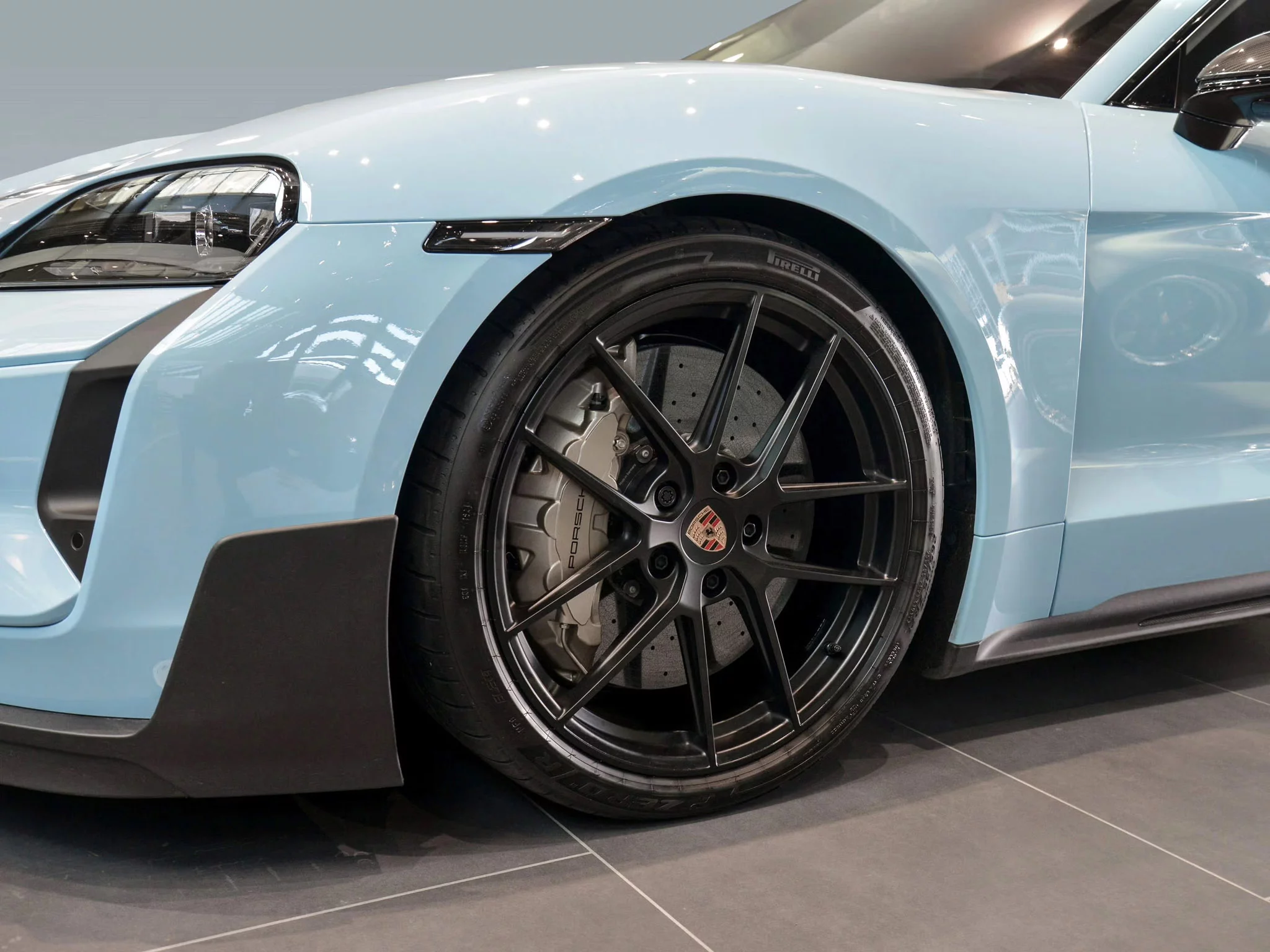 Gulf Blue Porsche Taycan