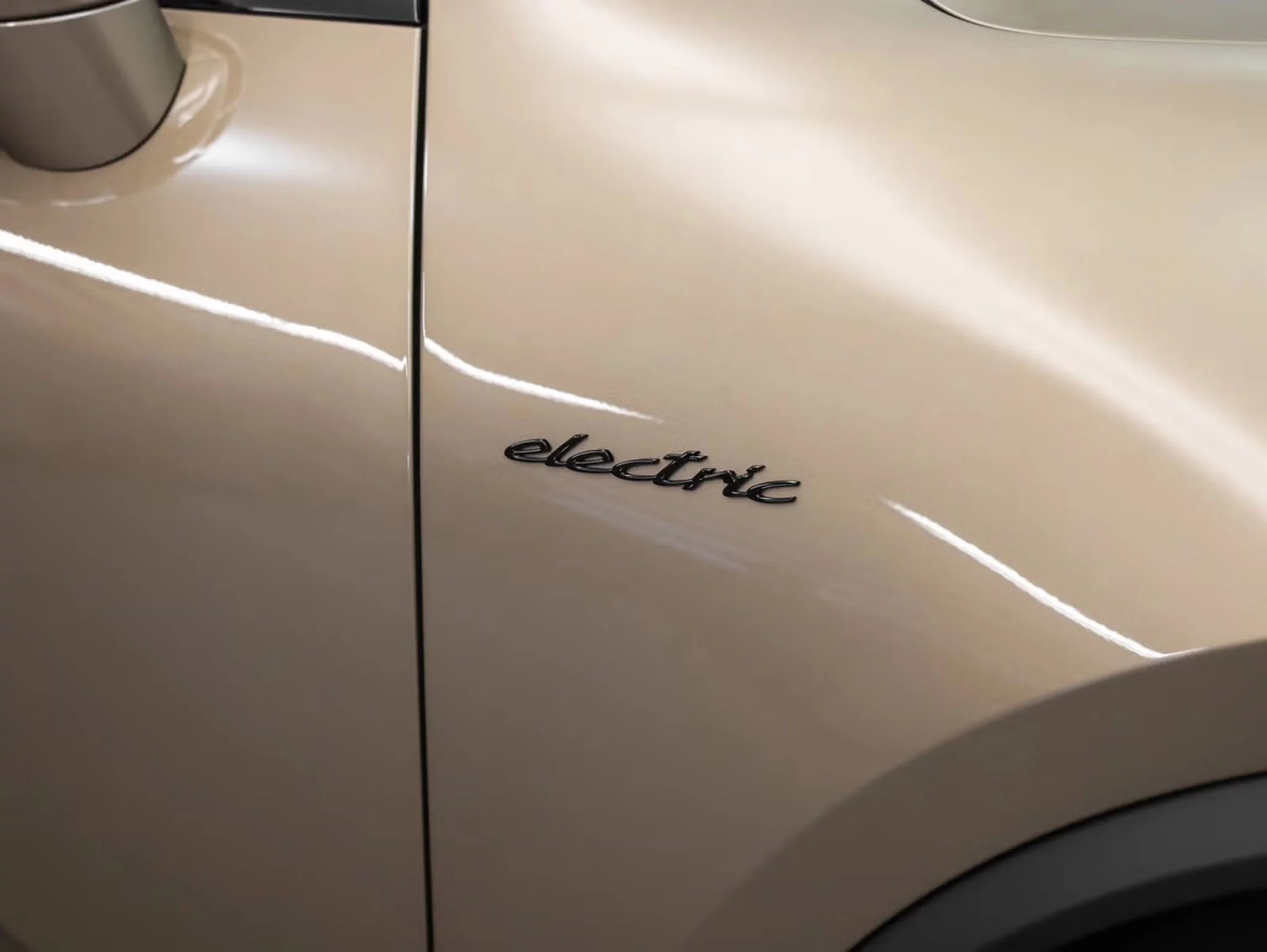 Gold Bronze Metallic Porsche Macan Electric