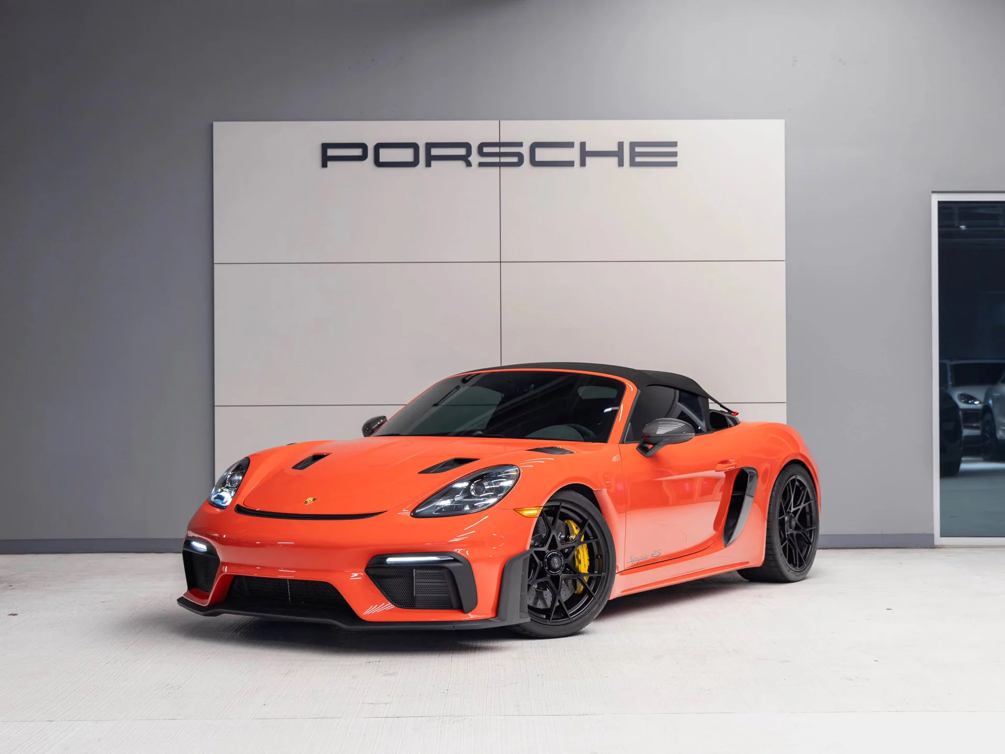 Lava Orange Porsche 718 Spyder RS