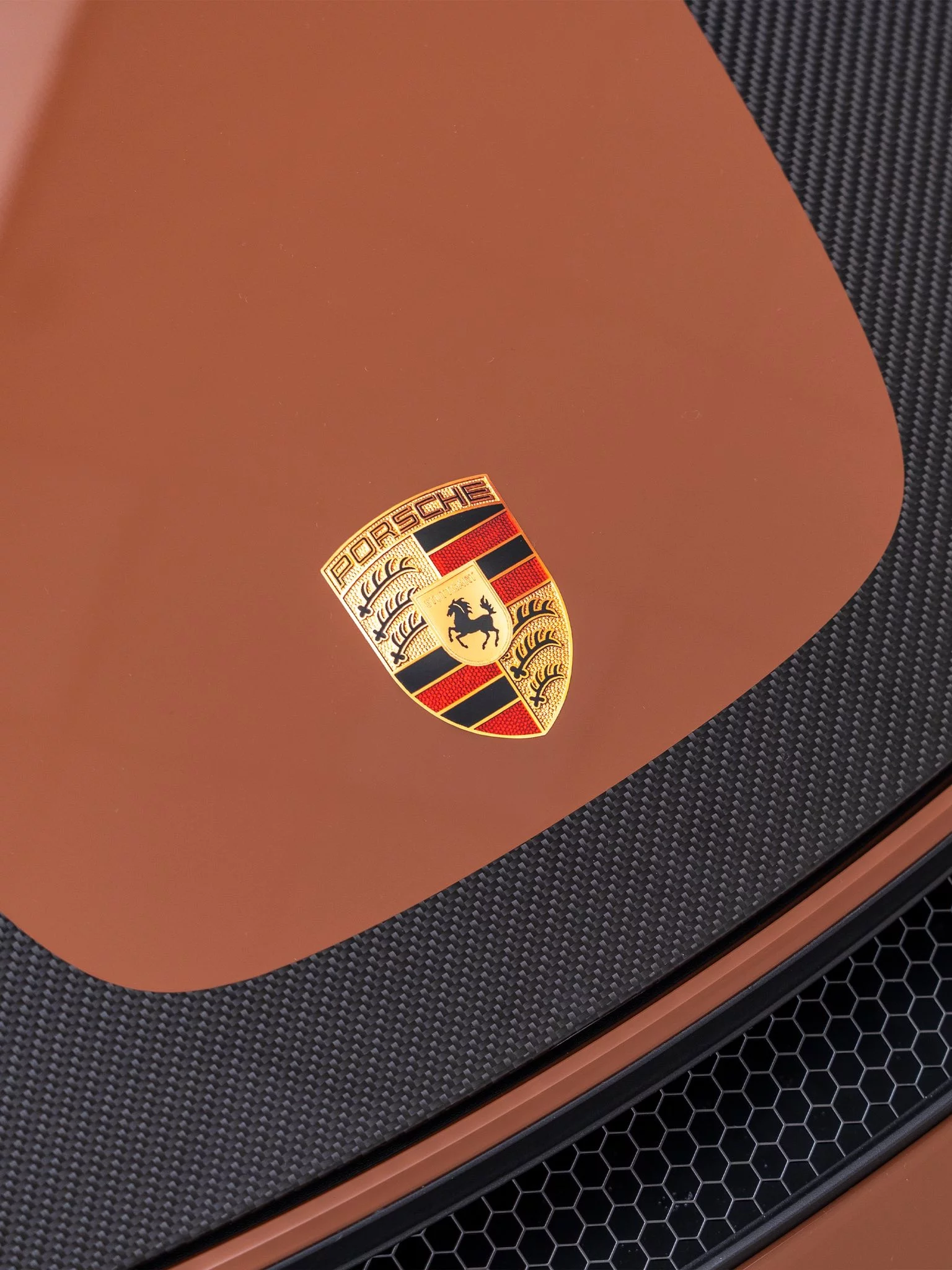 Sepia Brown Porsche 718 Cayman GT4 RS