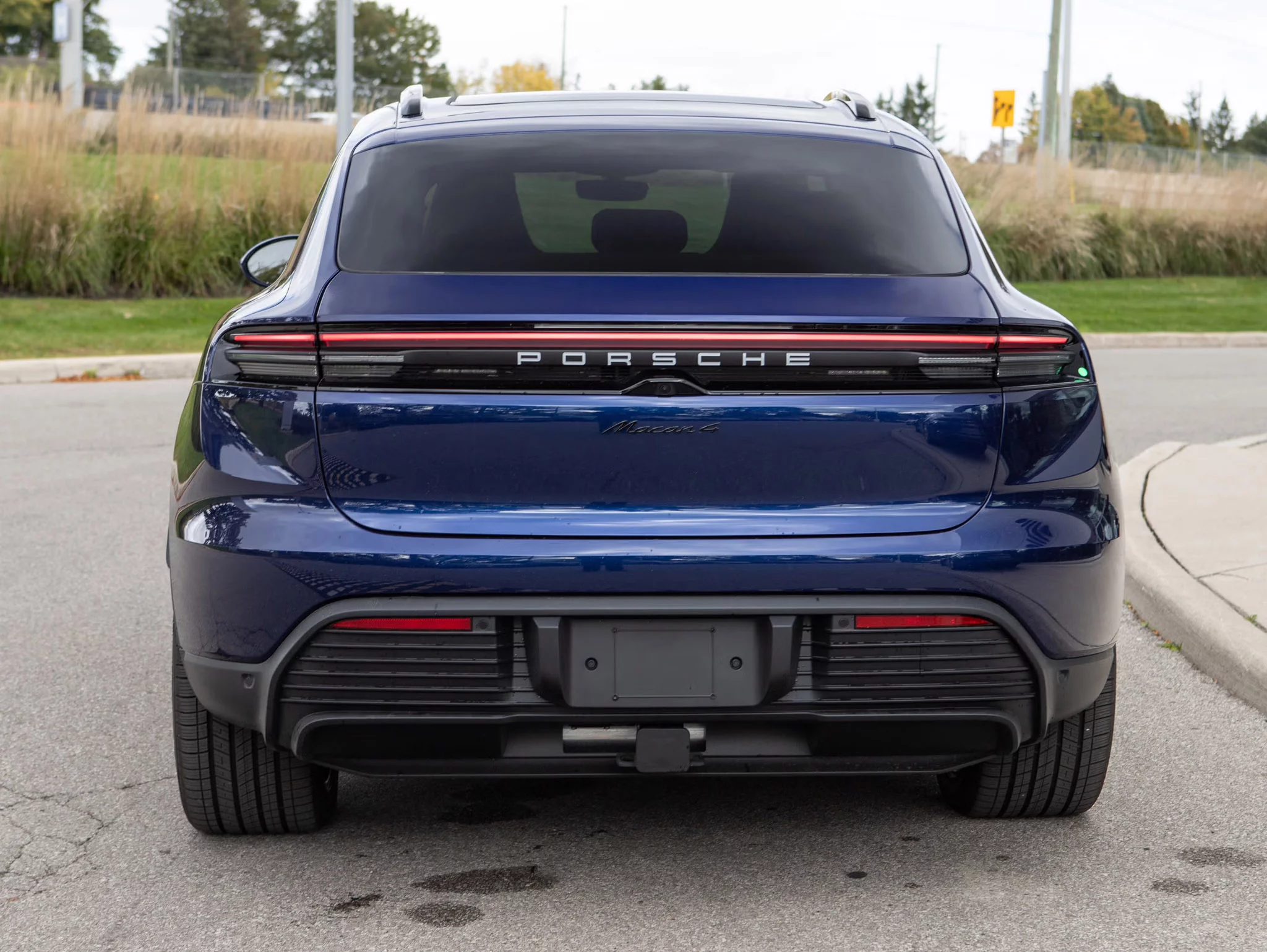 Gentian Blue Metallic Porsche Macan Electric