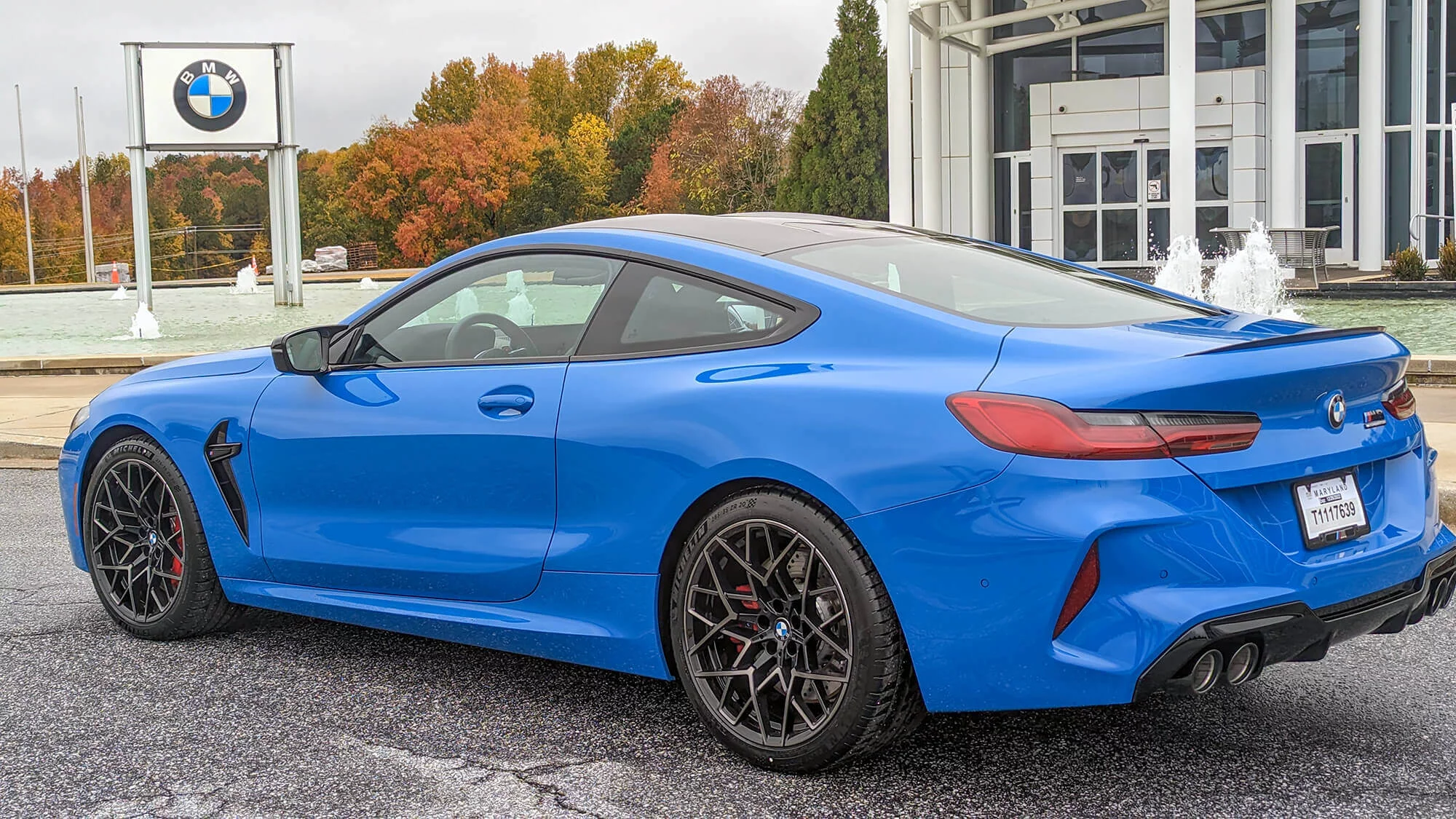 Santorini Blue BMW M8