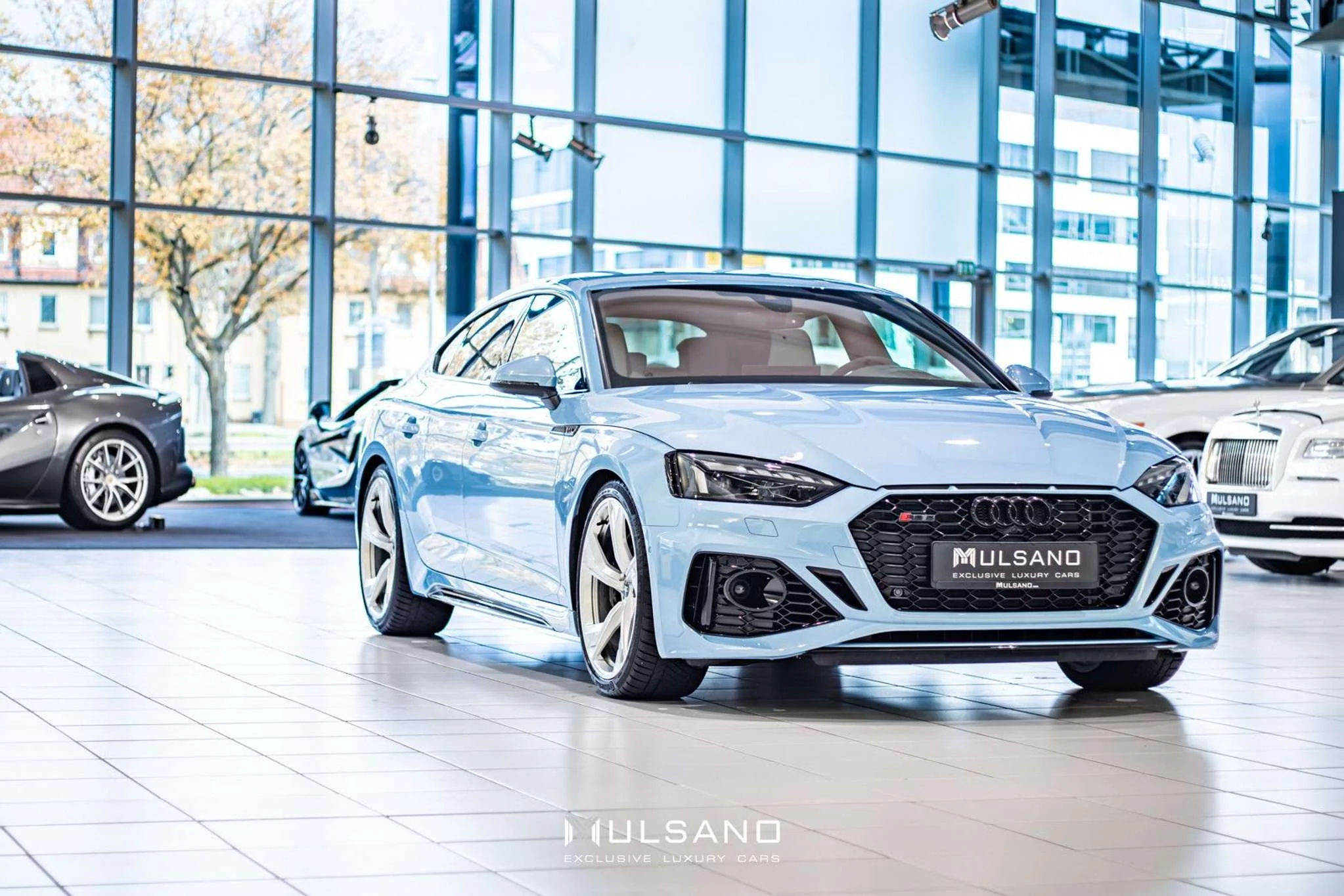 Frosted Glass Blue Audi RS5