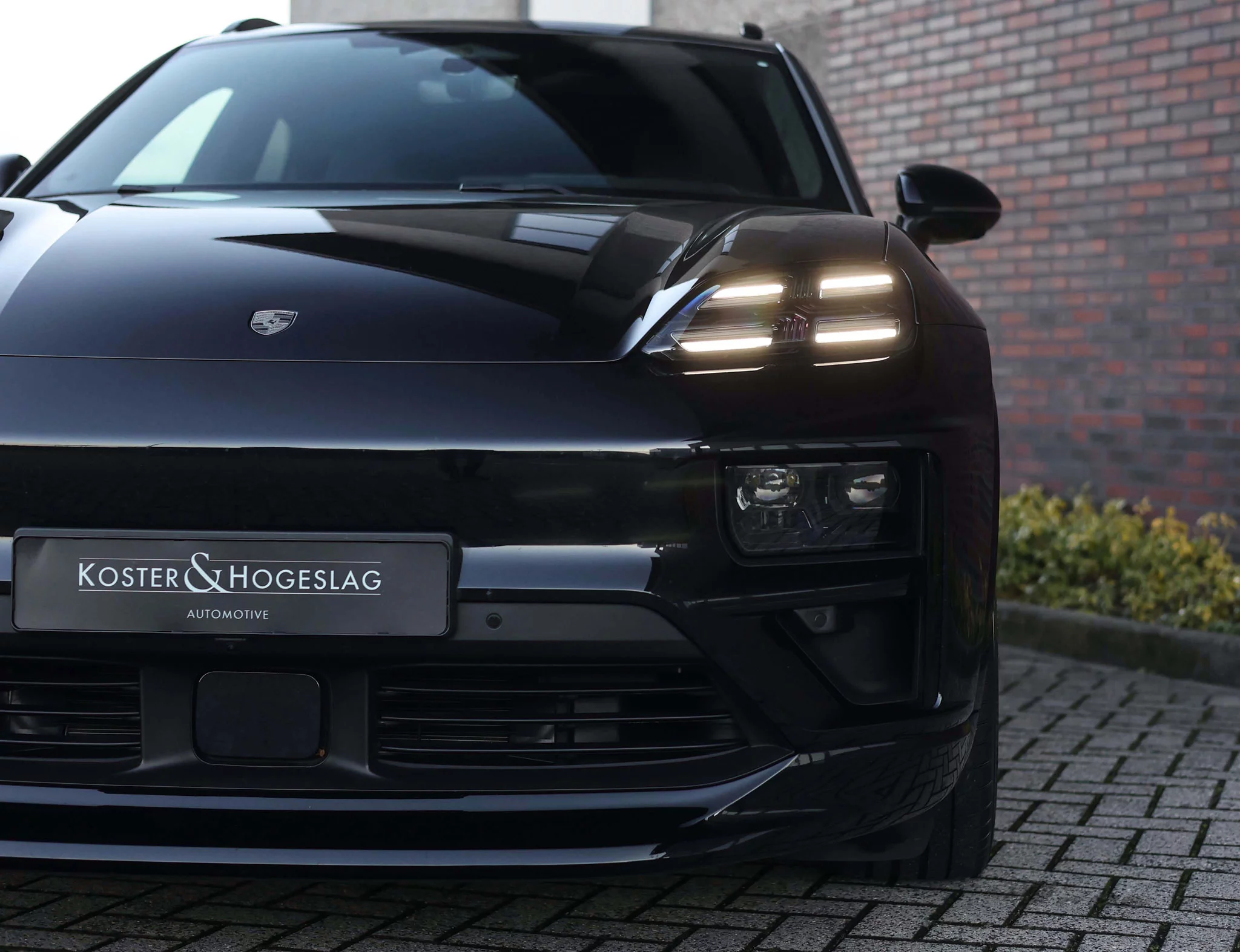 Jet Black Metallic Porsche Macan Electric