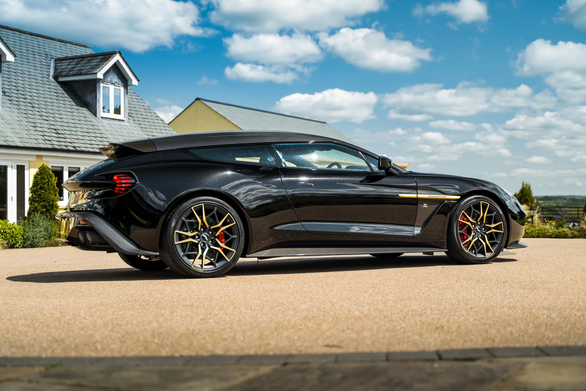 Scorching Black Aston Martin Vanquish