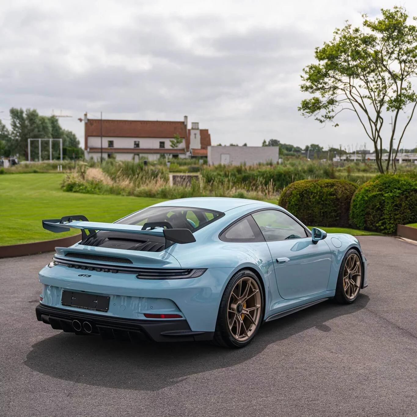 Meissen Blue Porsche 911 GT3