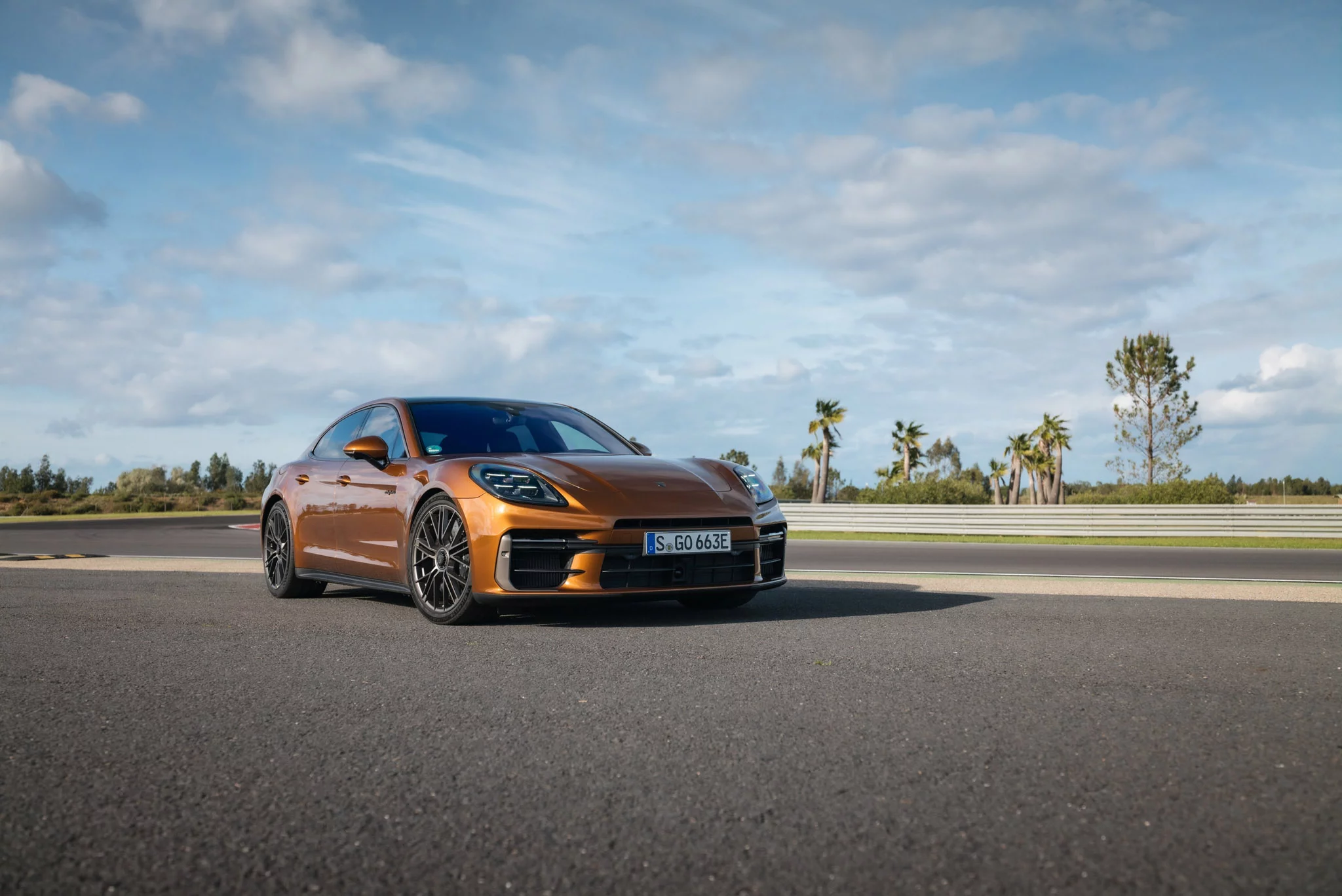 Madeira Gold Metallic Porsche Panamera