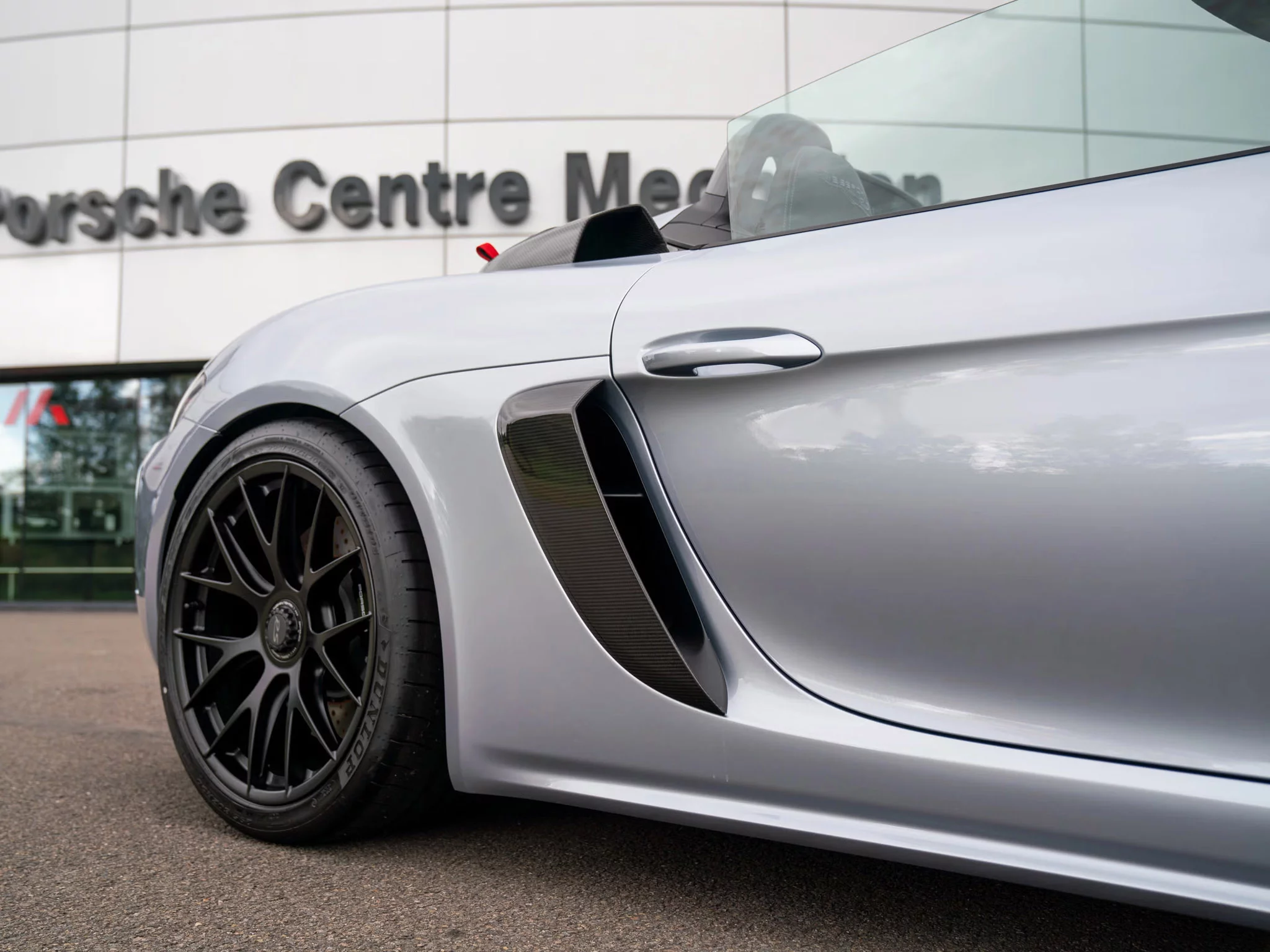 Polar Silver Metallic Porsche 718 Spyder RS