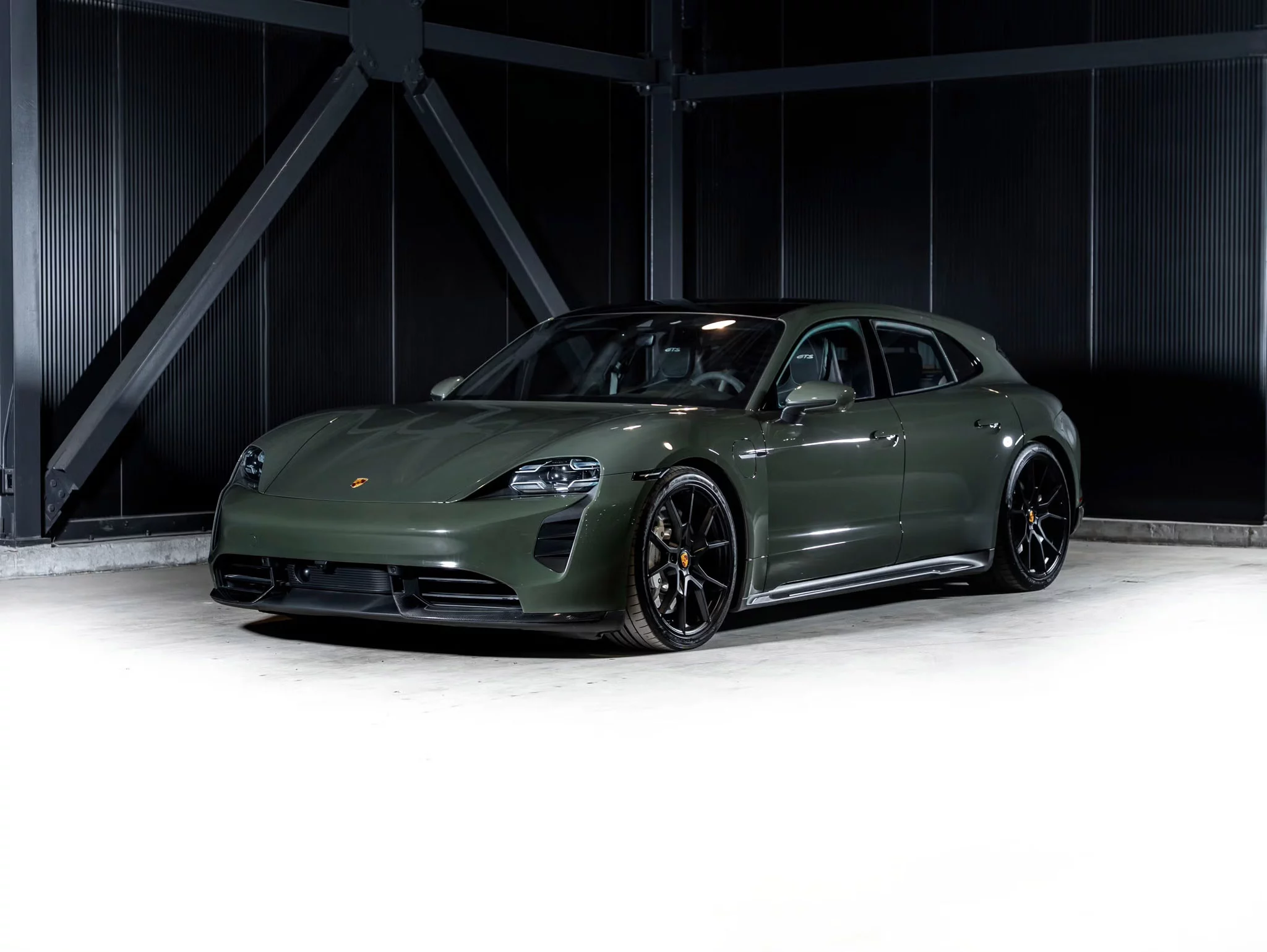 Black Olive Porsche Taycan