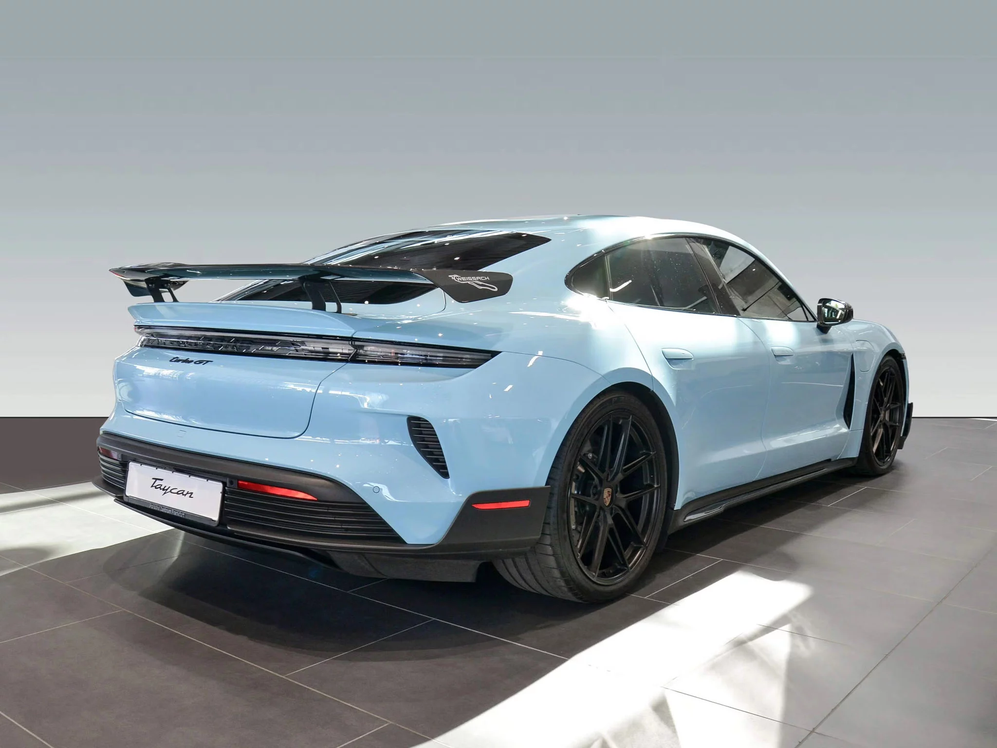 Gulf Blue Porsche Taycan