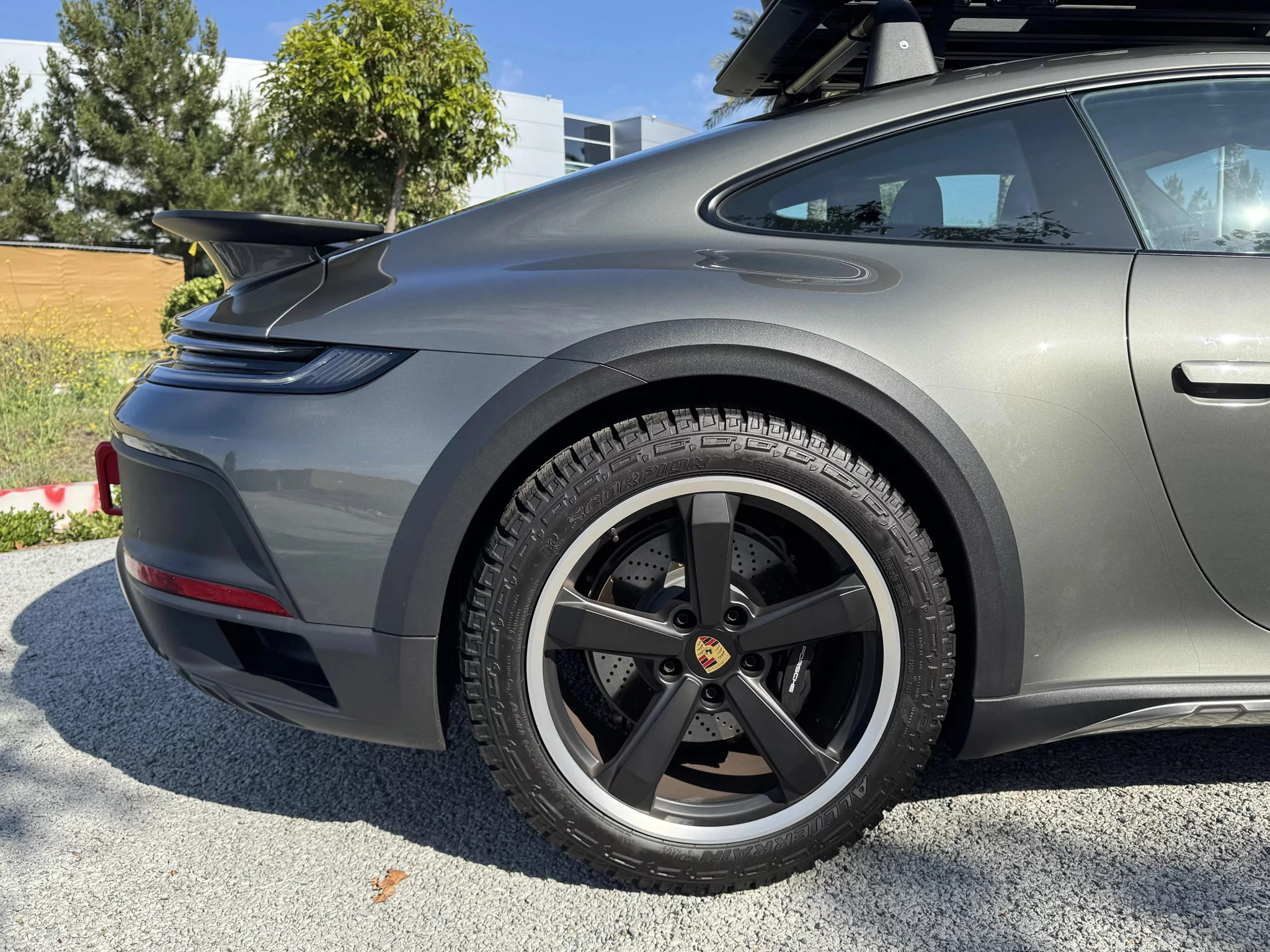 Granite Green Metallic Porsche 911 Dakar