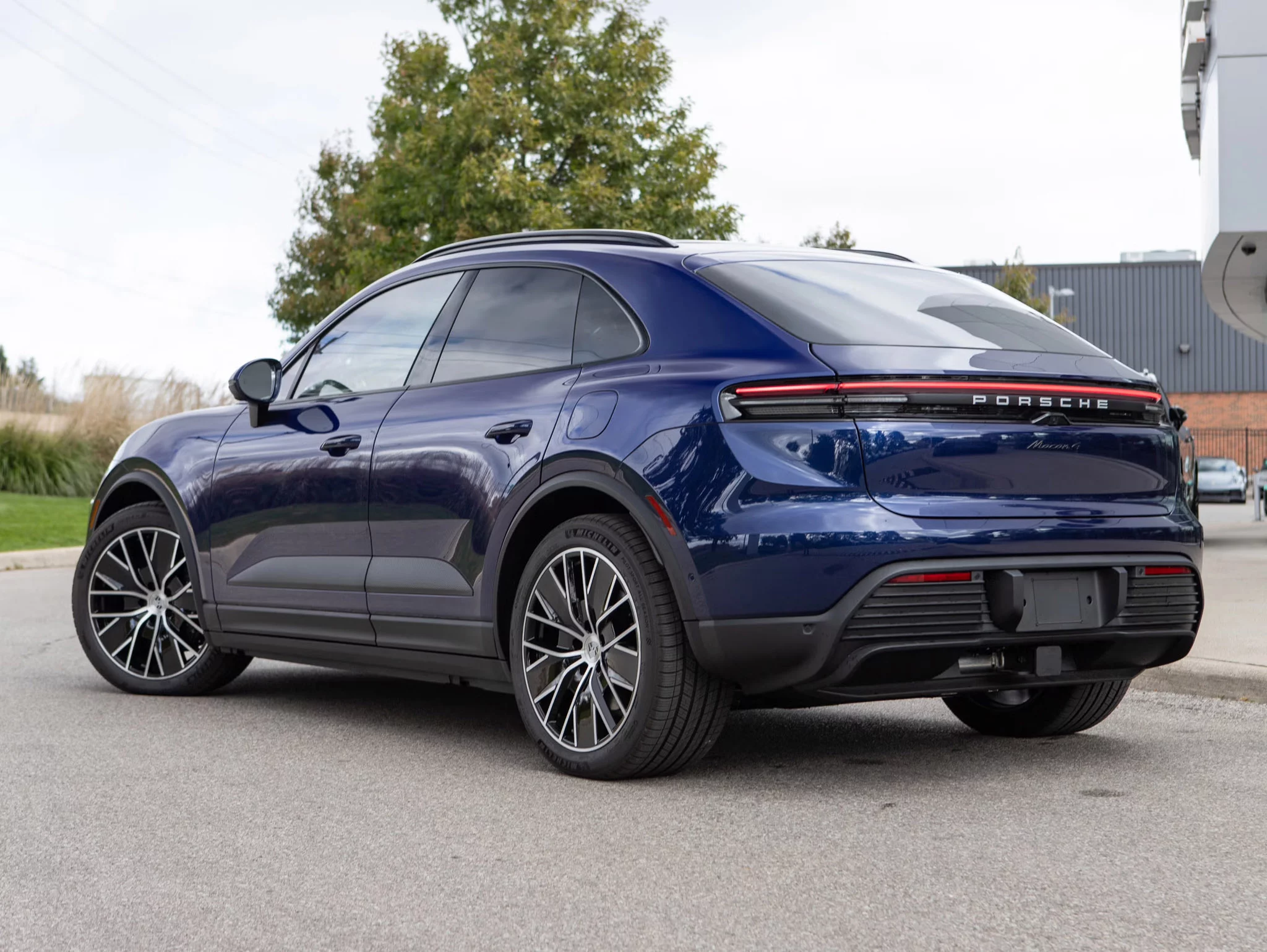 Gentian Blue Metallic Porsche Macan Electric