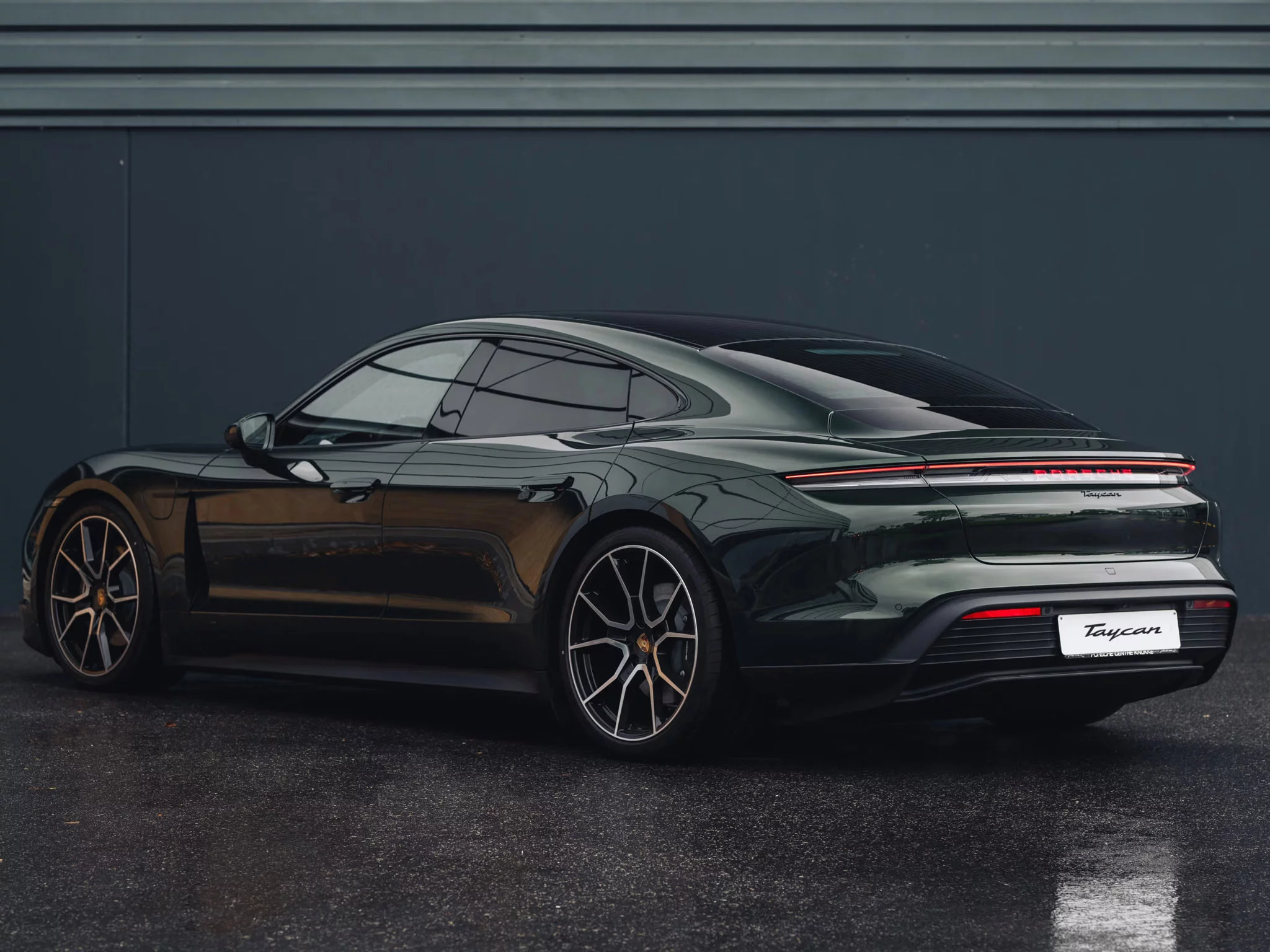 Oak Green Metallic Neo Porsche Taycan
