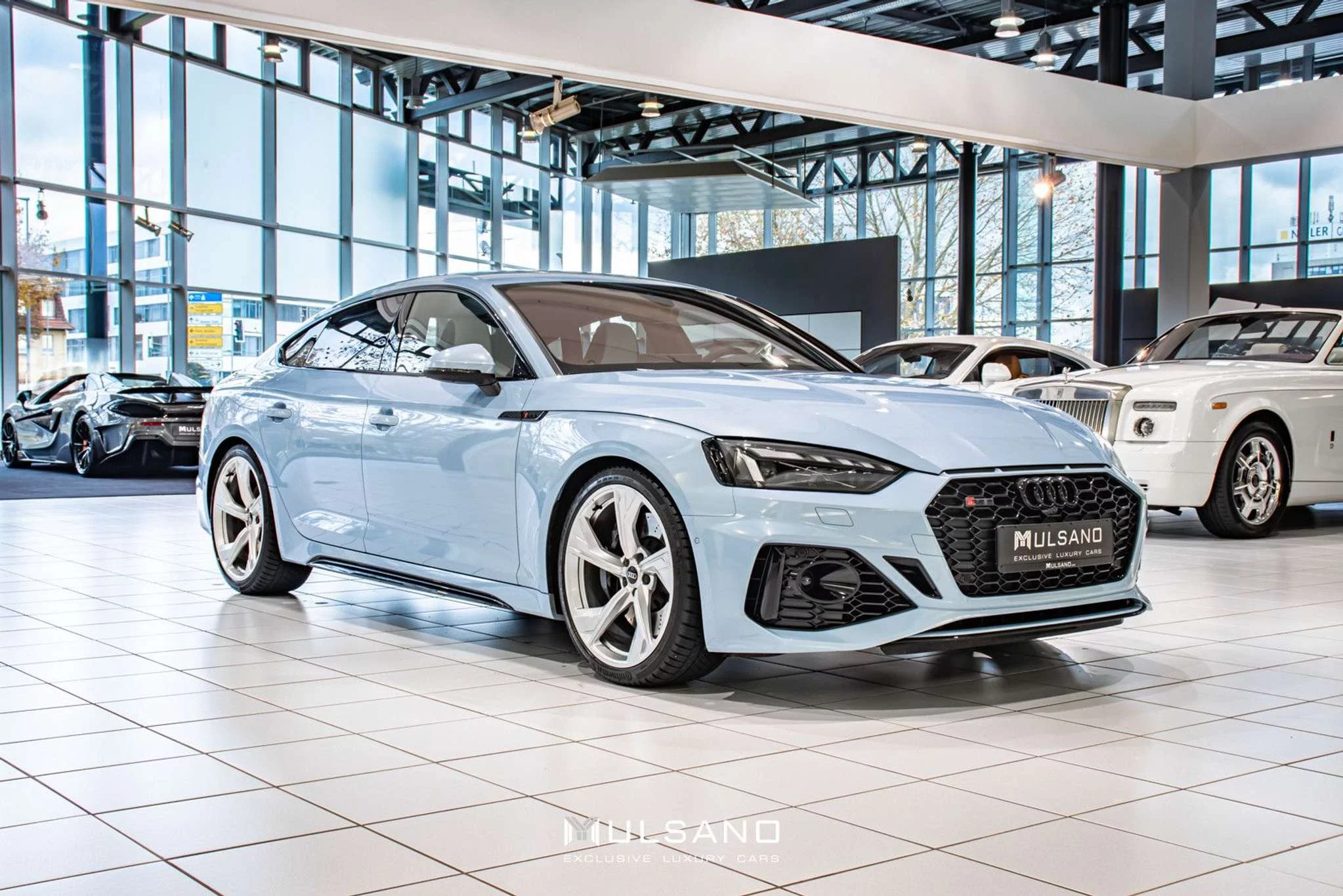 Frosted Glass Blue Audi RS5