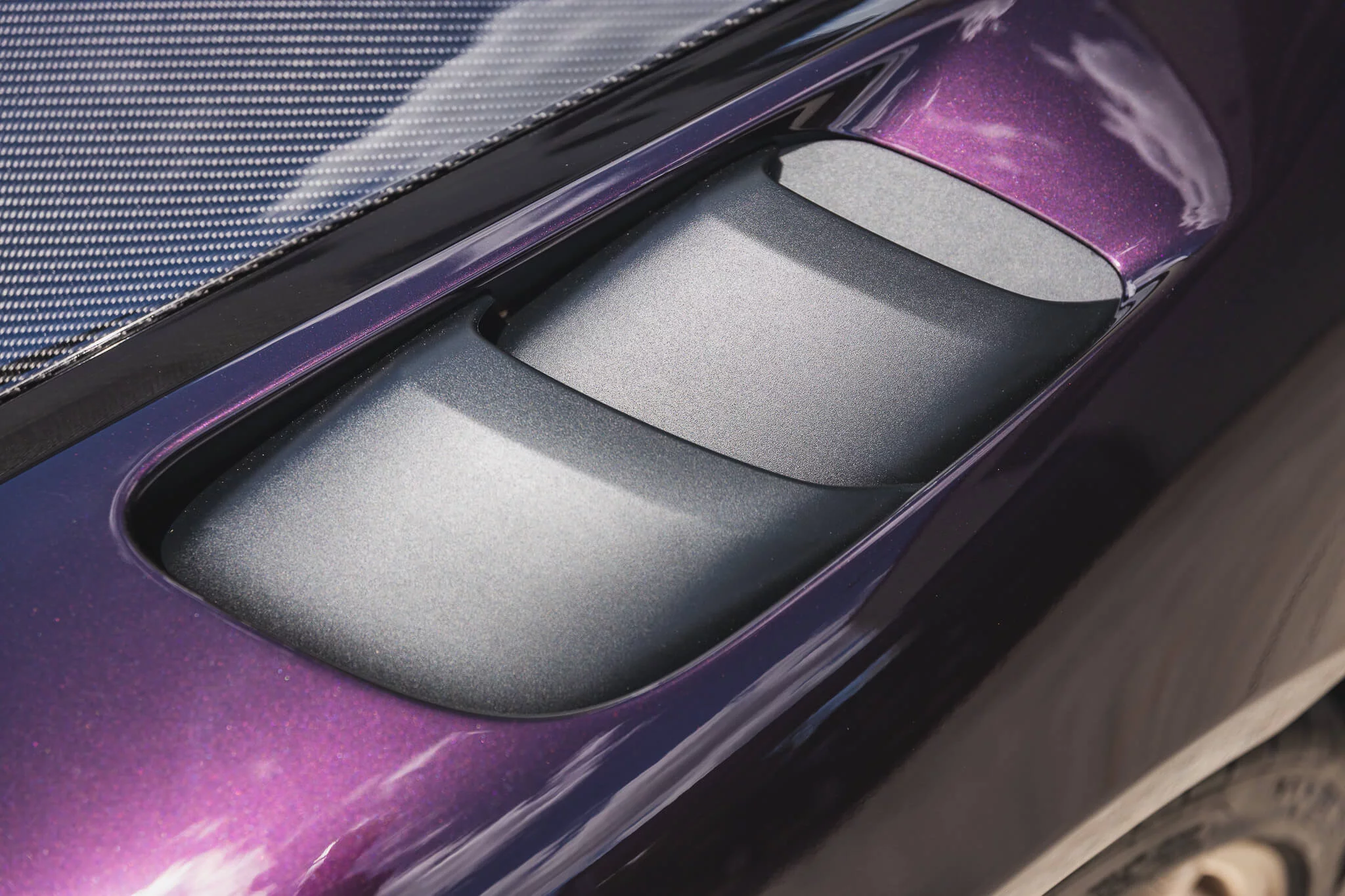 Amethyst Metallic Porsche 718 Spyder RS