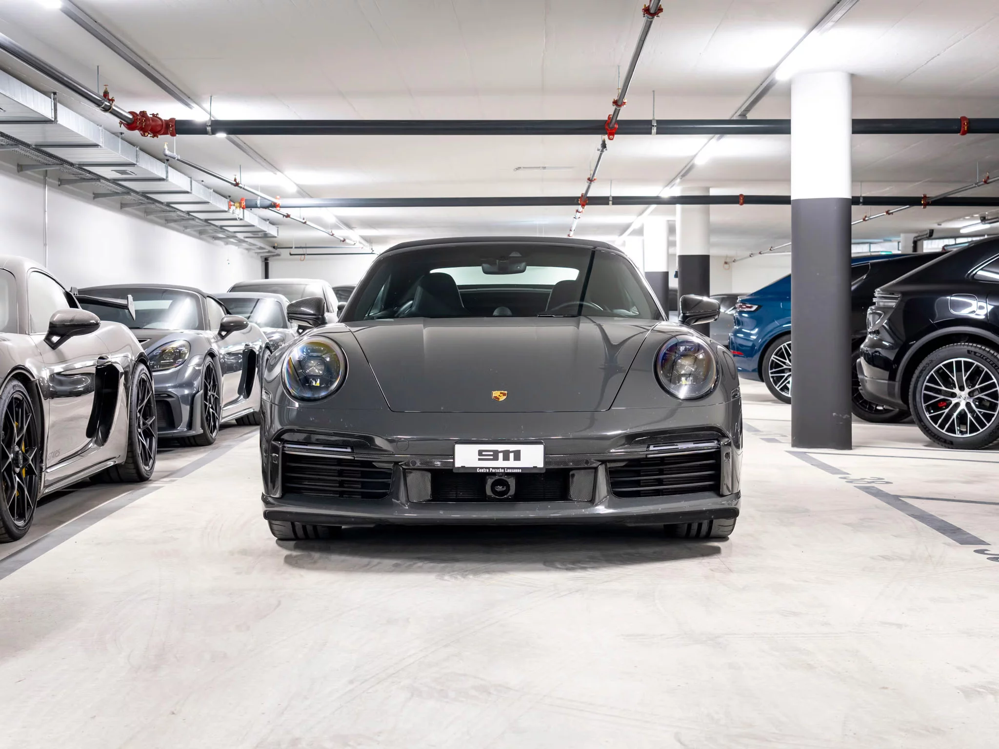 Slate Grey Porsche 911 Turbo