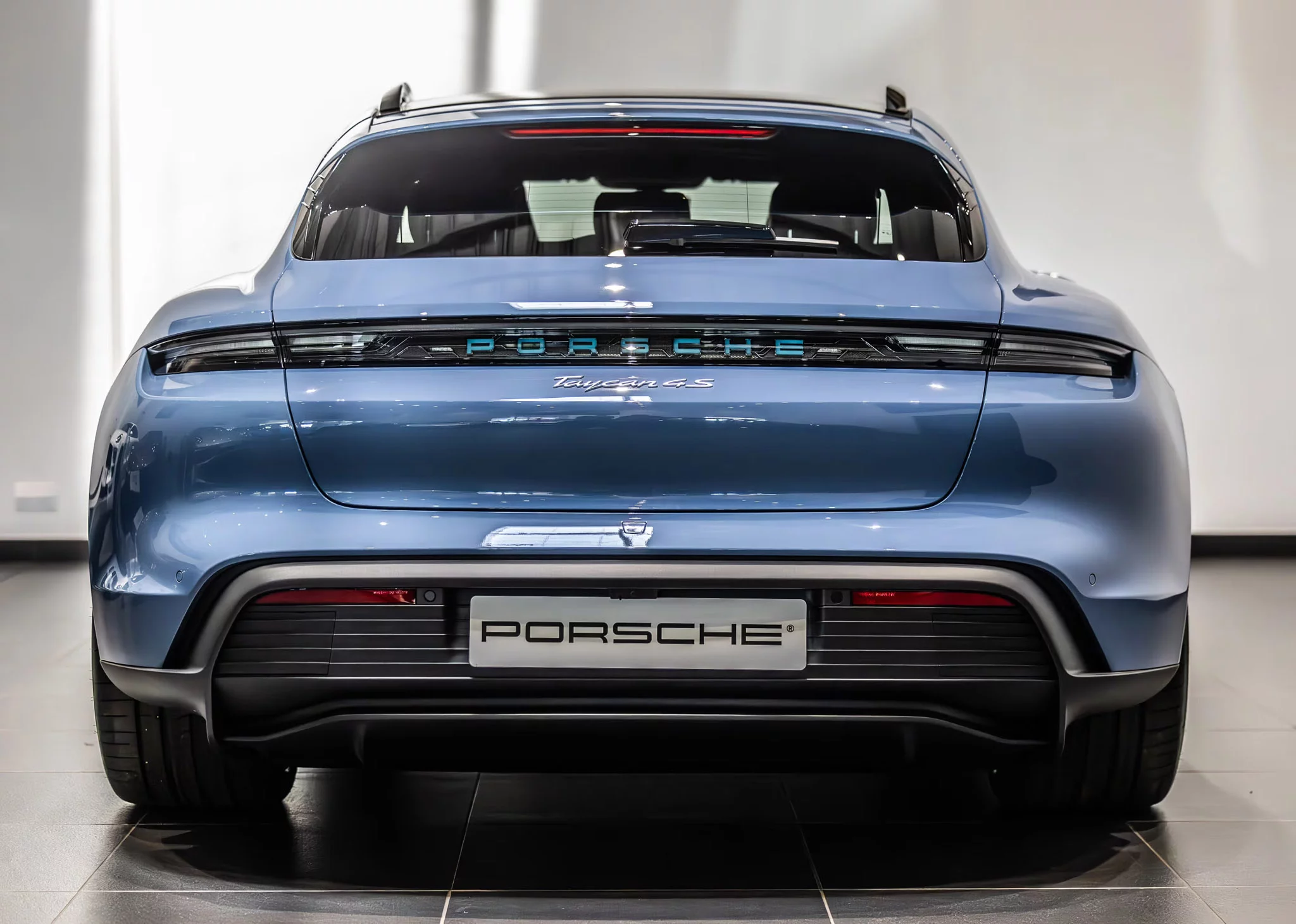 Etna Blue Porsche Taycan