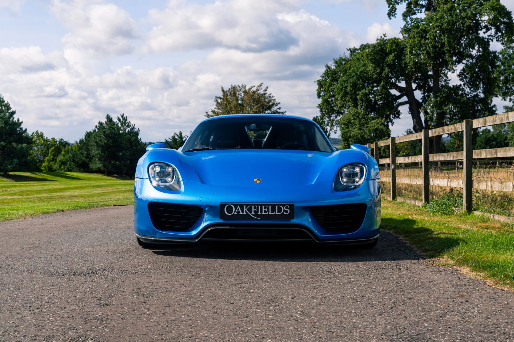 Cerulean Blue Porsche 918 Spyder