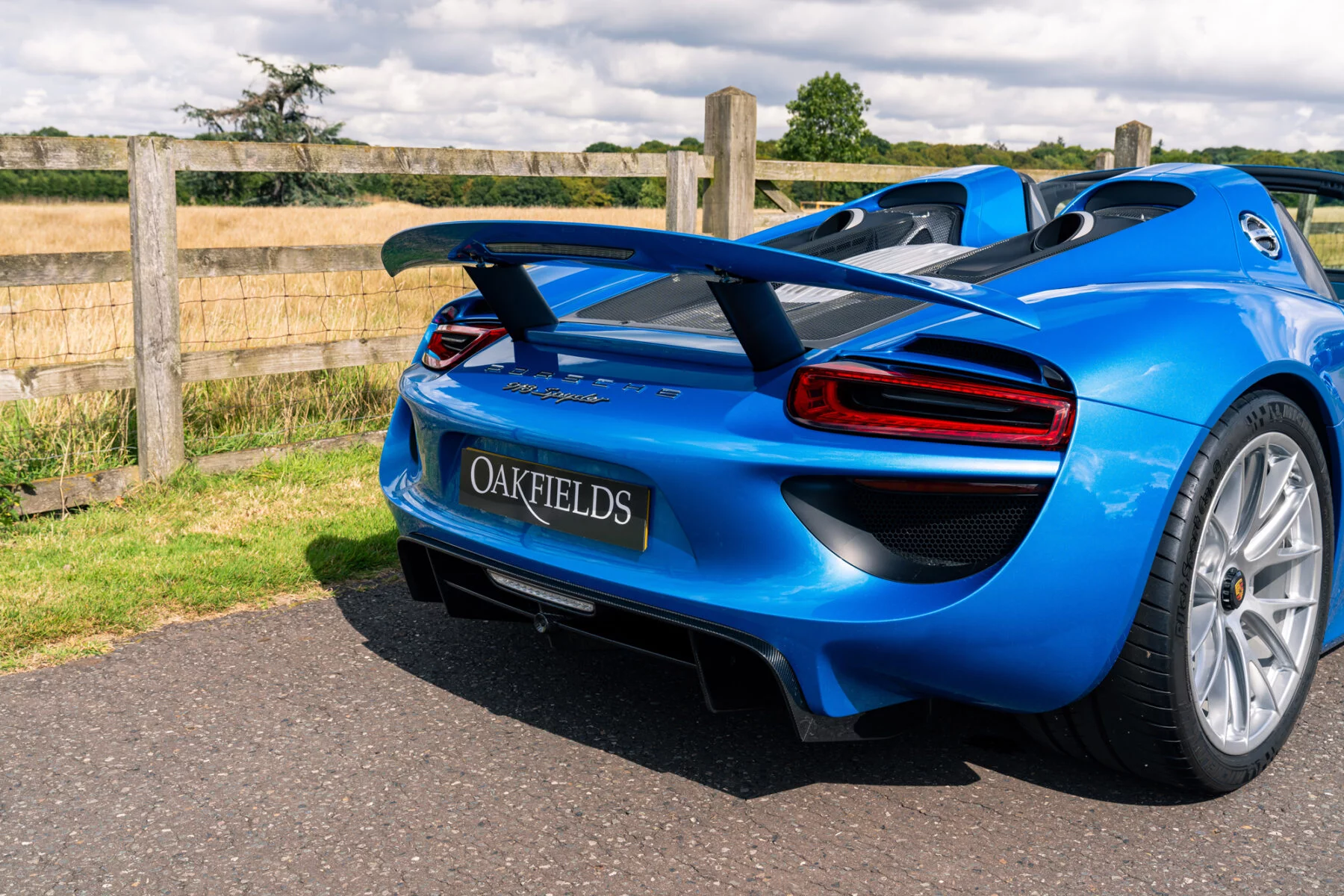 Cerulean Blue Porsche 918 Spyder