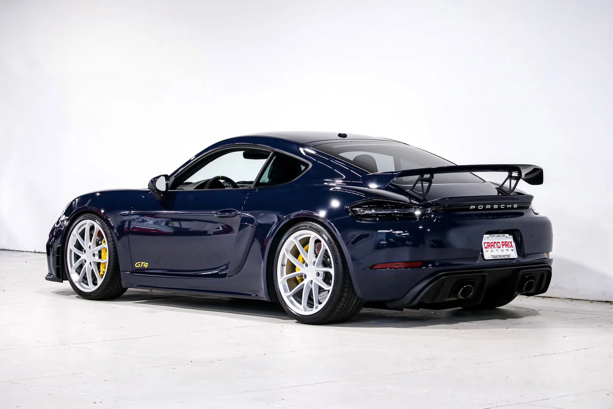 Dark Sea Blue Porsche 718 Cayman GT4