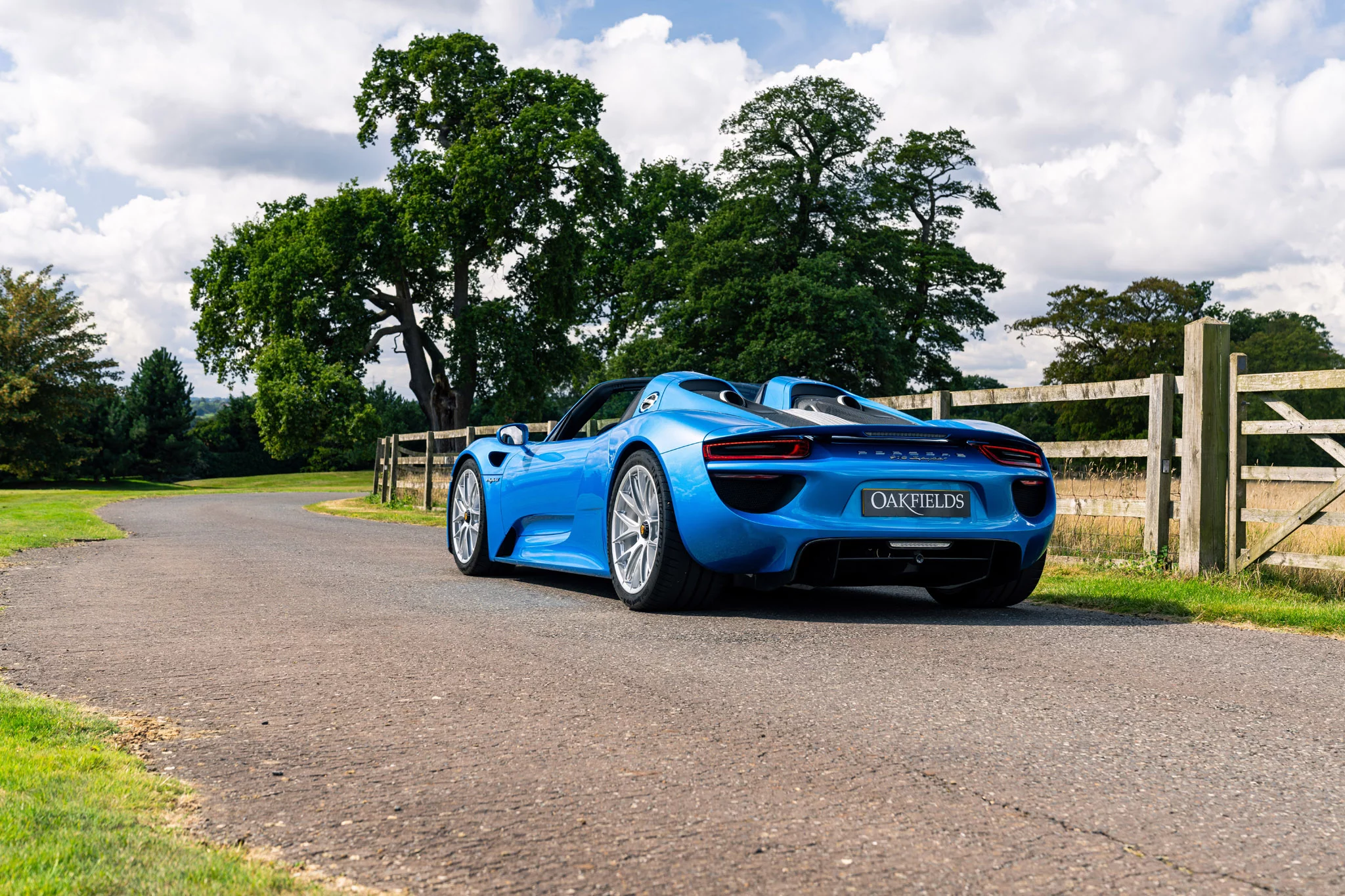 Cerulean Blue Porsche 918 Spyder