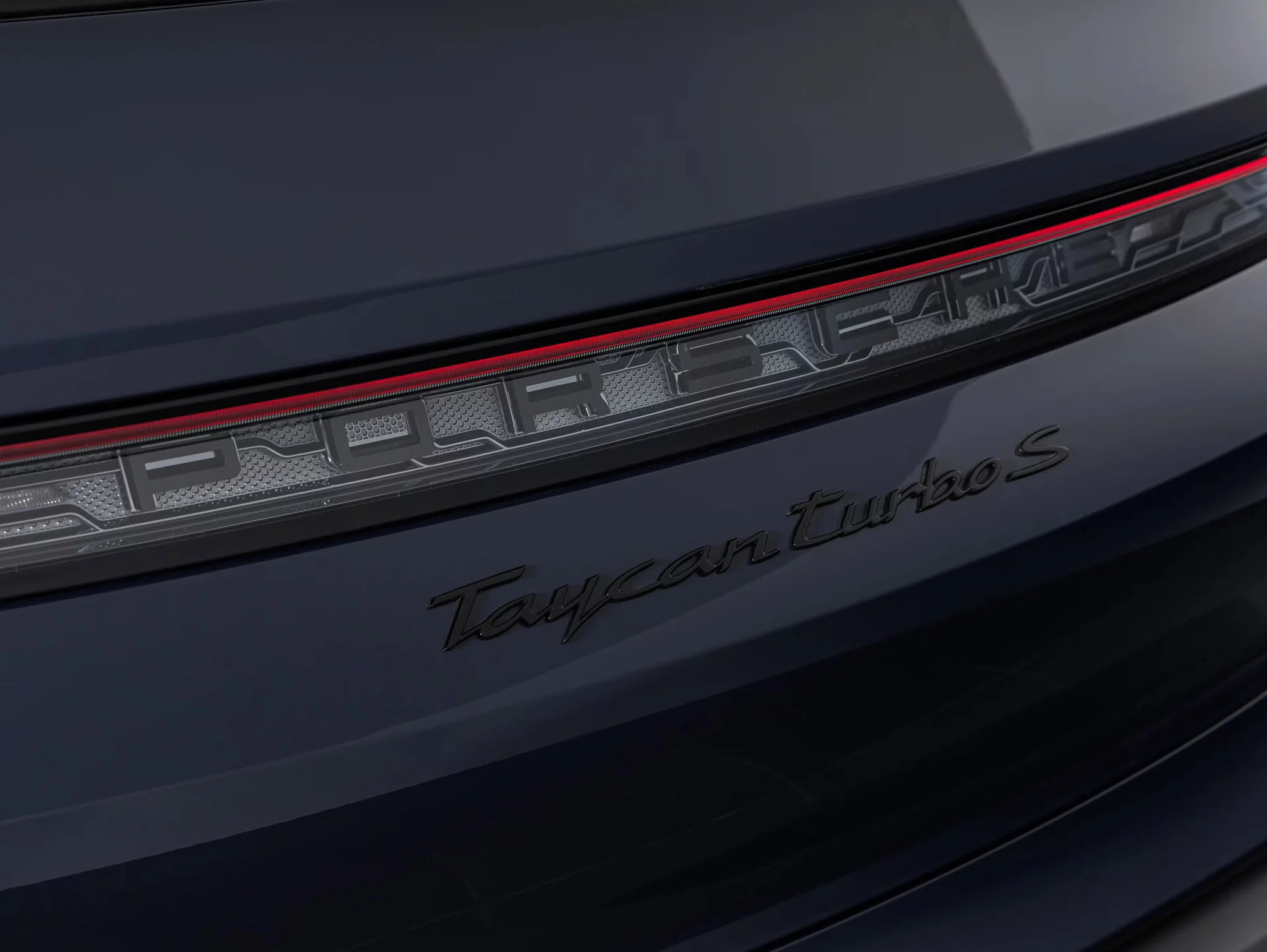 Dark Sea Blue Porsche Taycan