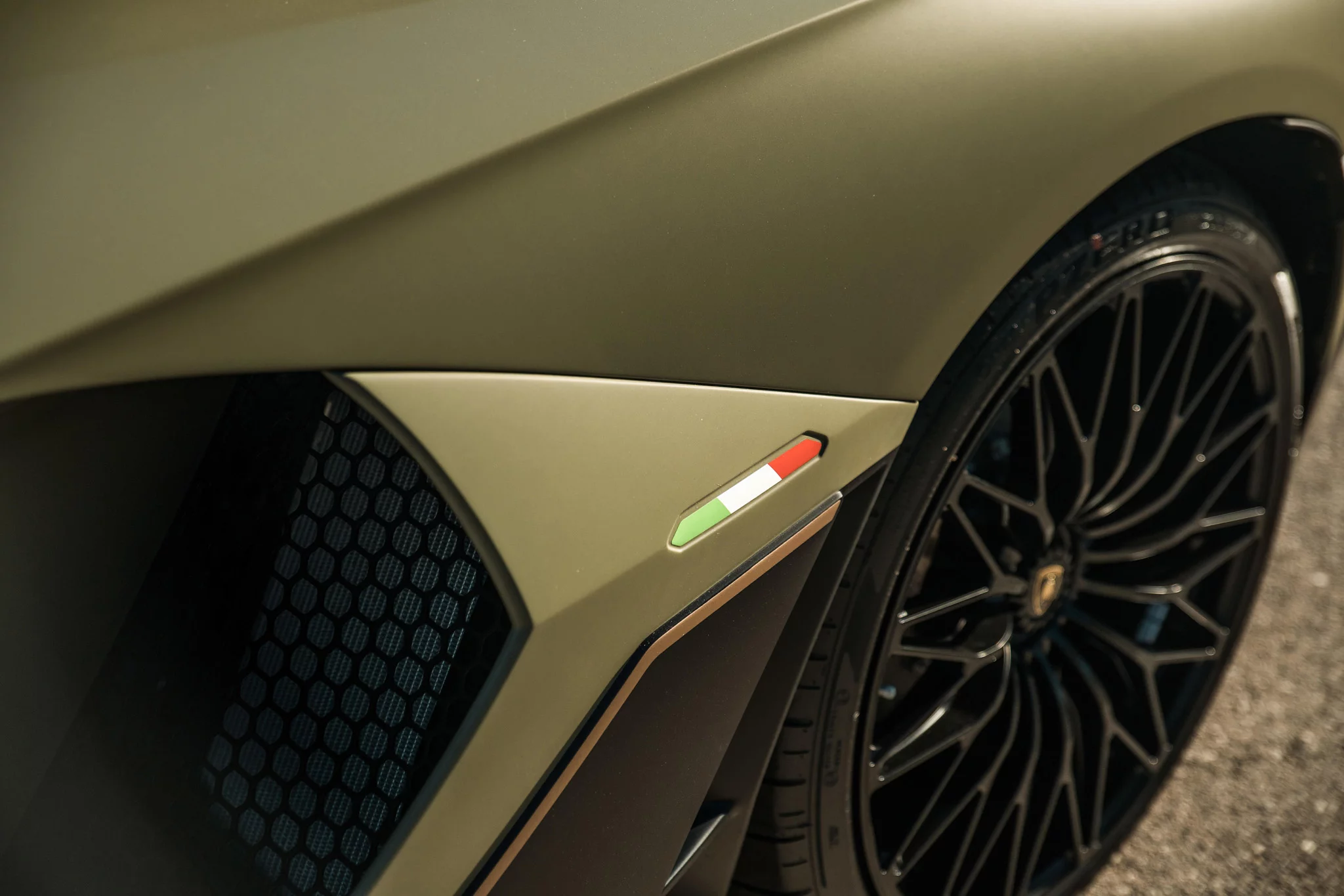 Verde Turbine Lamborghini Aventador