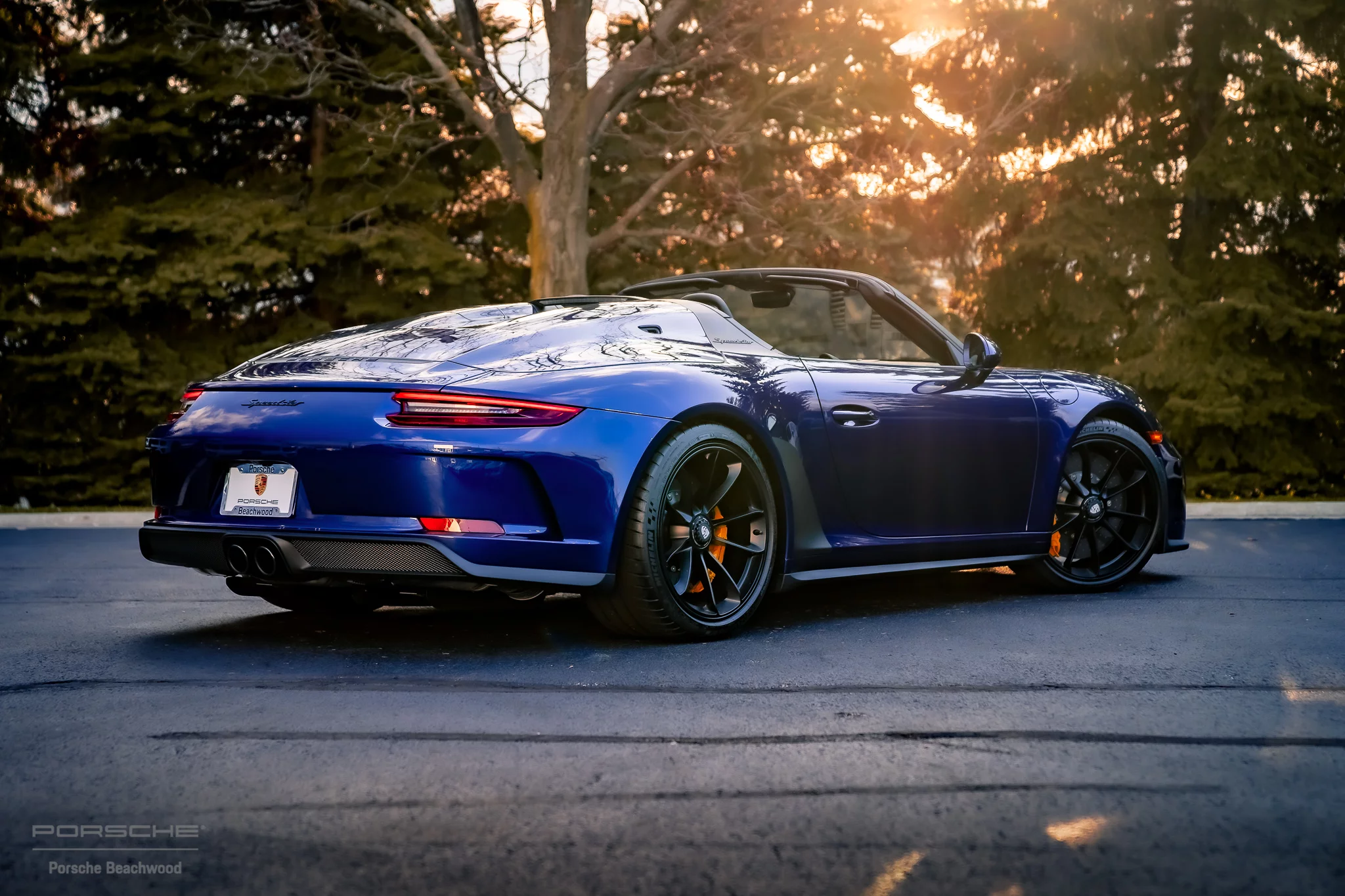 Iris Blue Porsche 911 Speedster