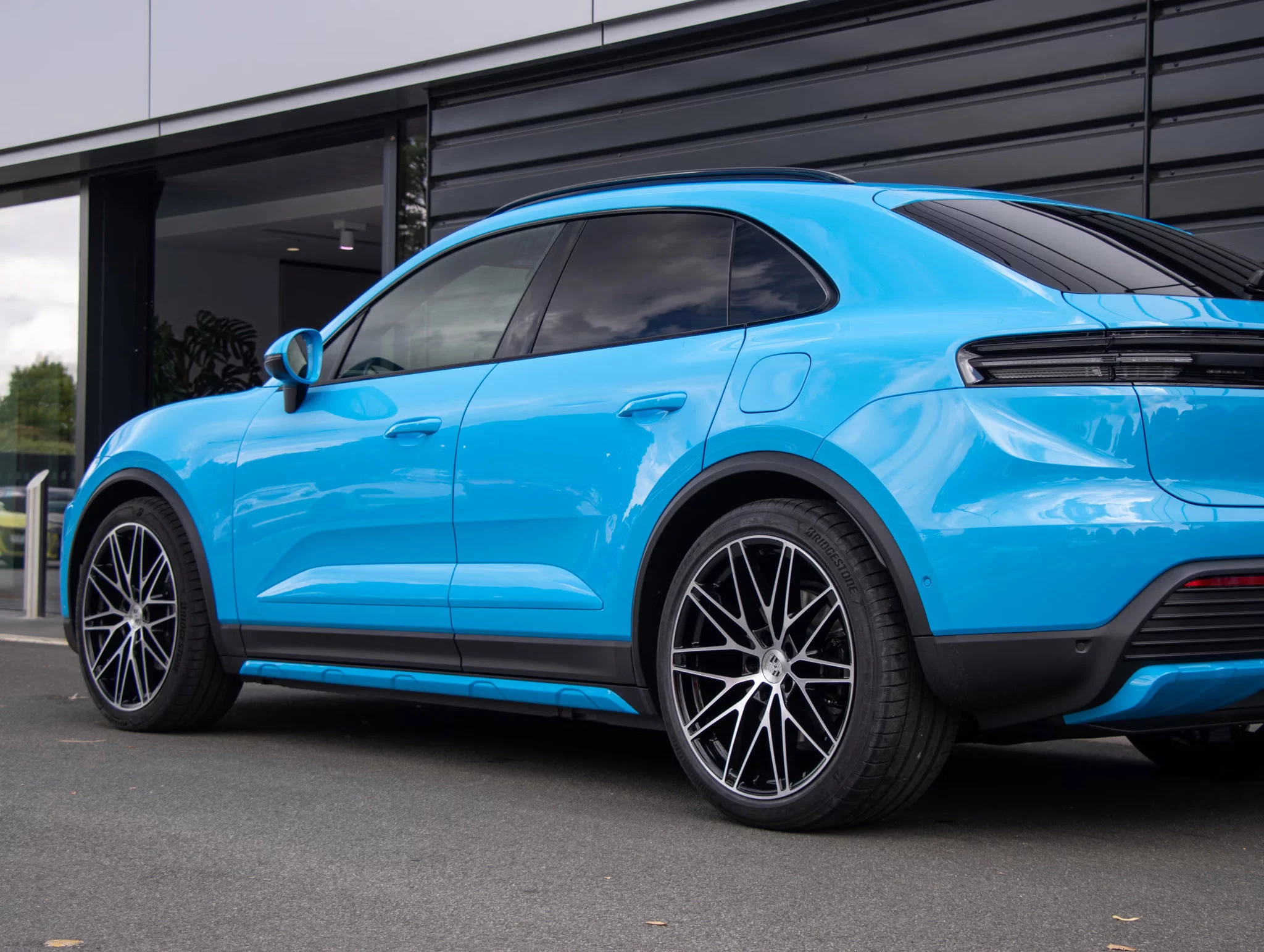 Riviera Blue Porsche Macan Electric