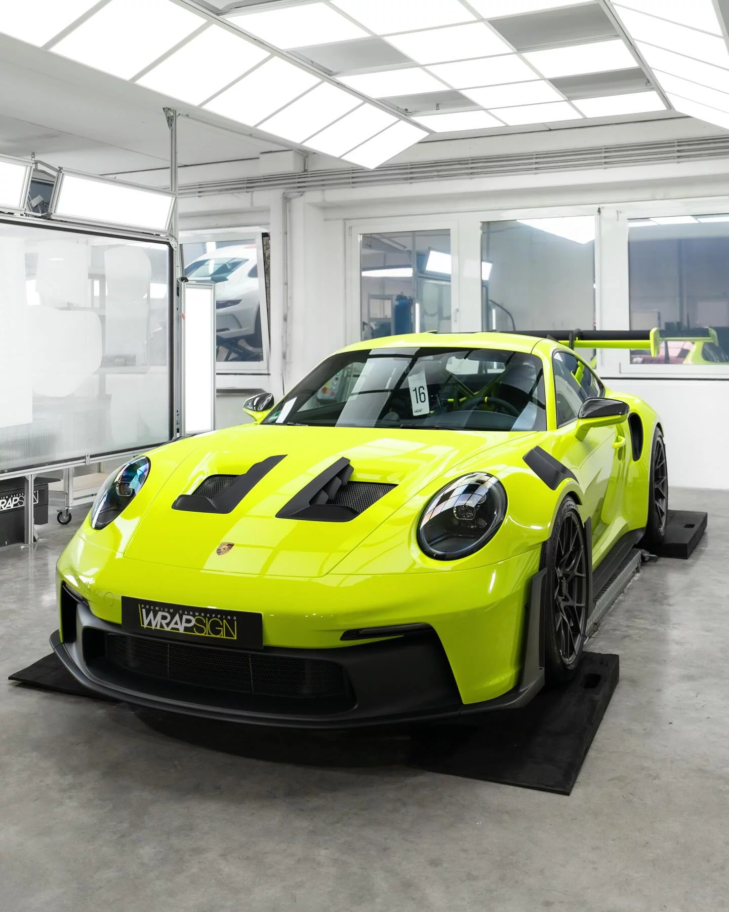 Acid Green Porsche 911 GT3 RS