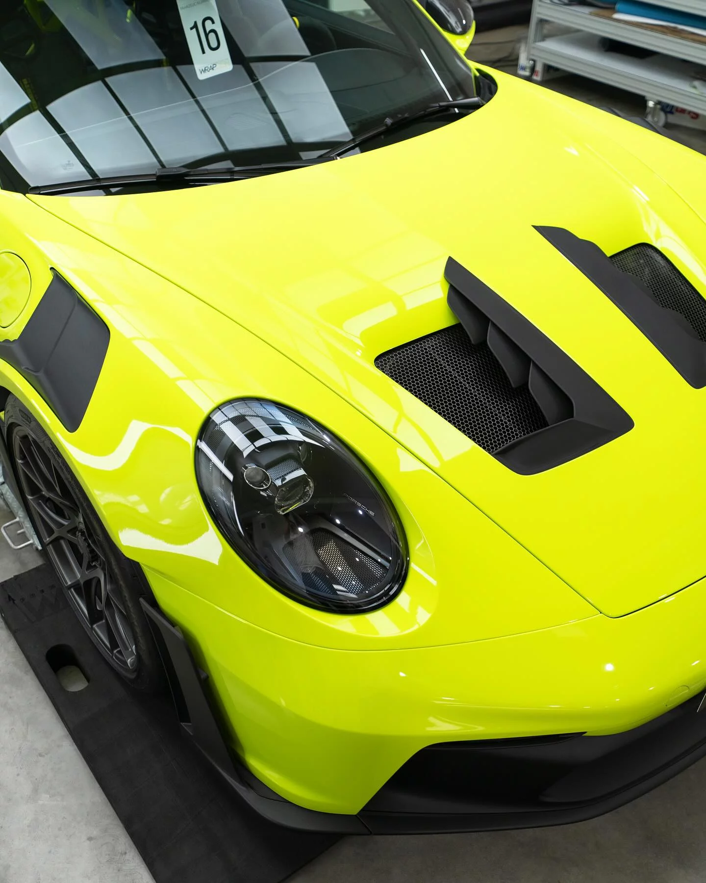 Acid Green Porsche 911 GT3 RS
