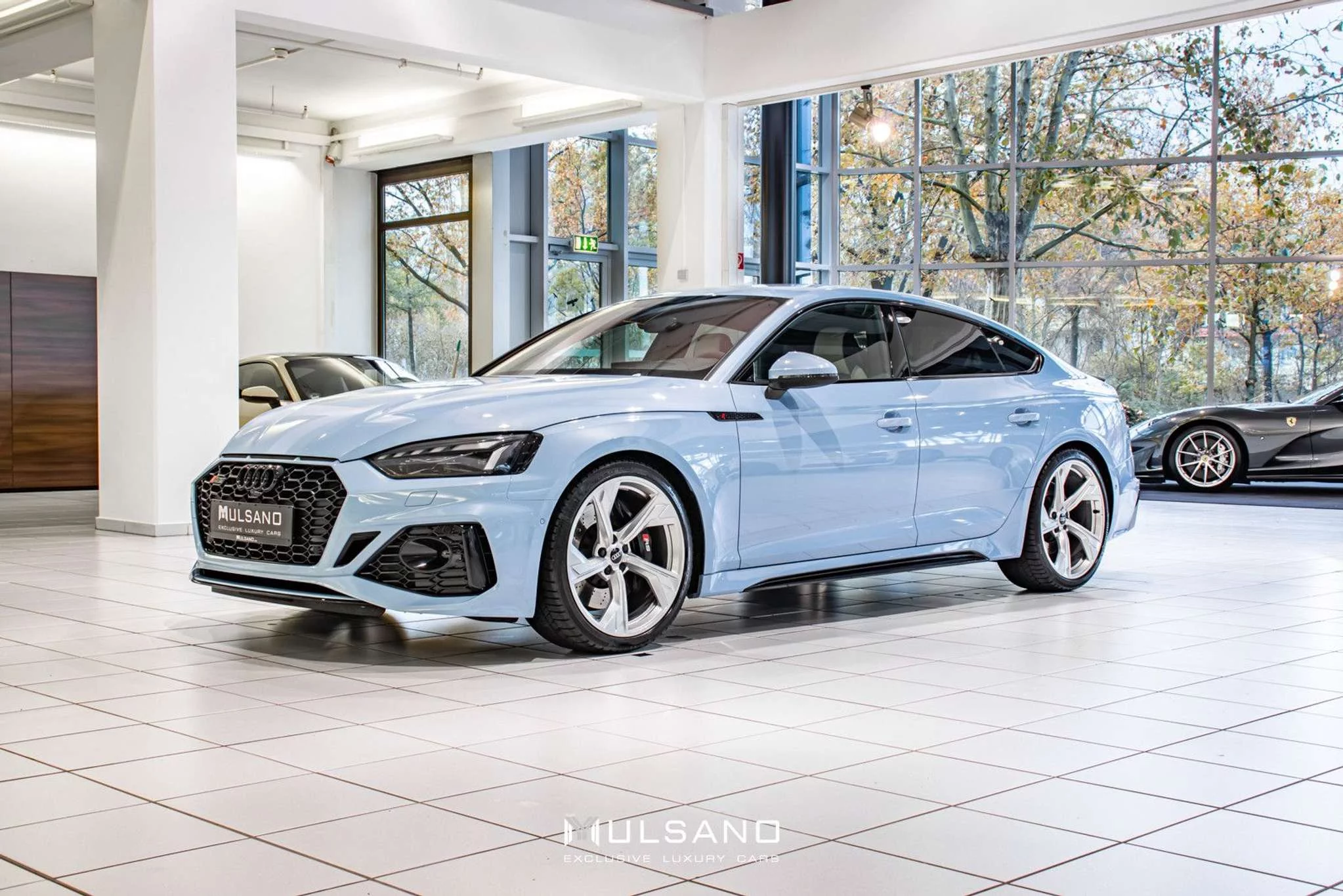 Frosted Glass Blue Audi RS5