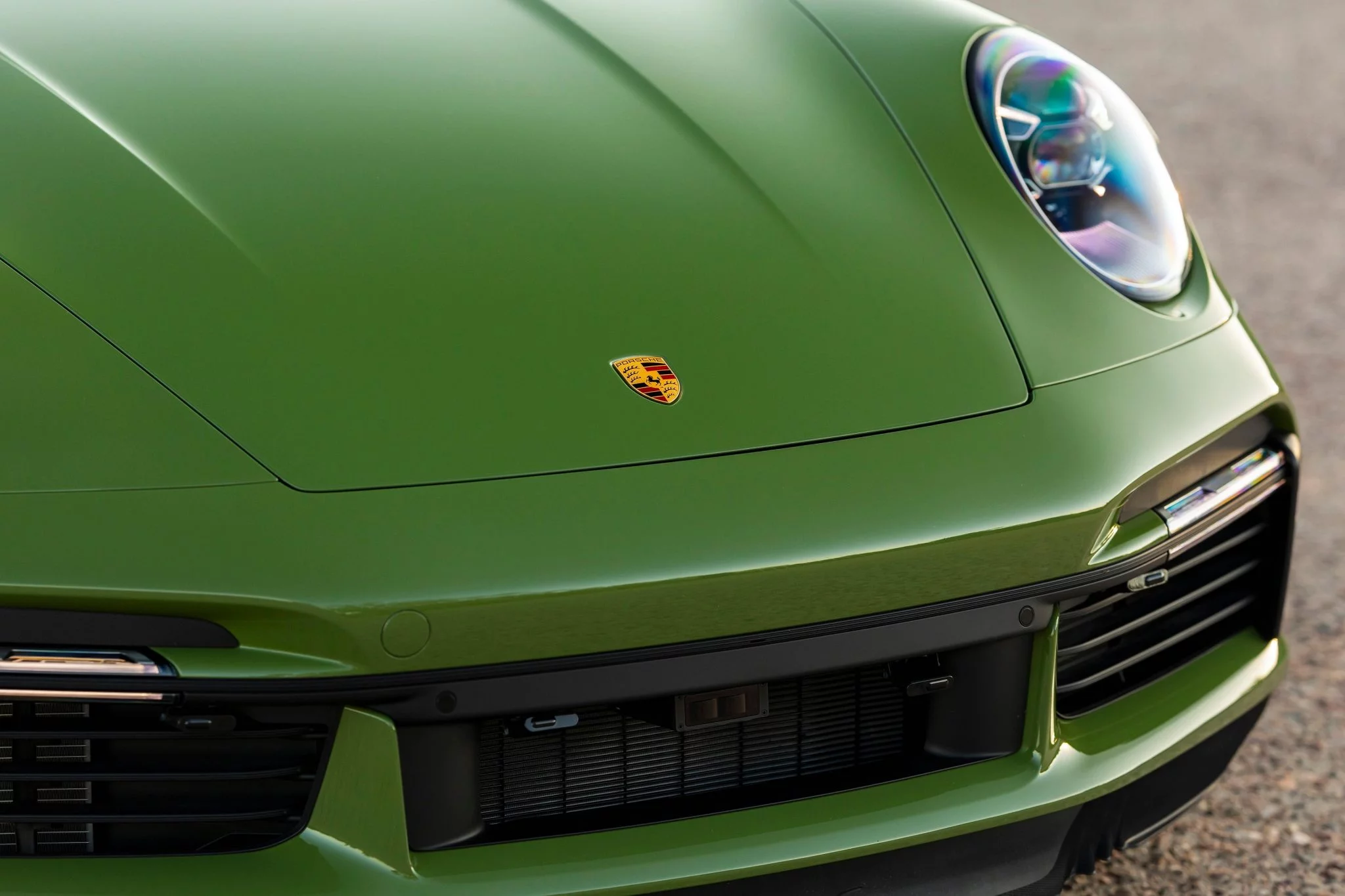 Olive Green Porsche 911 Turbo