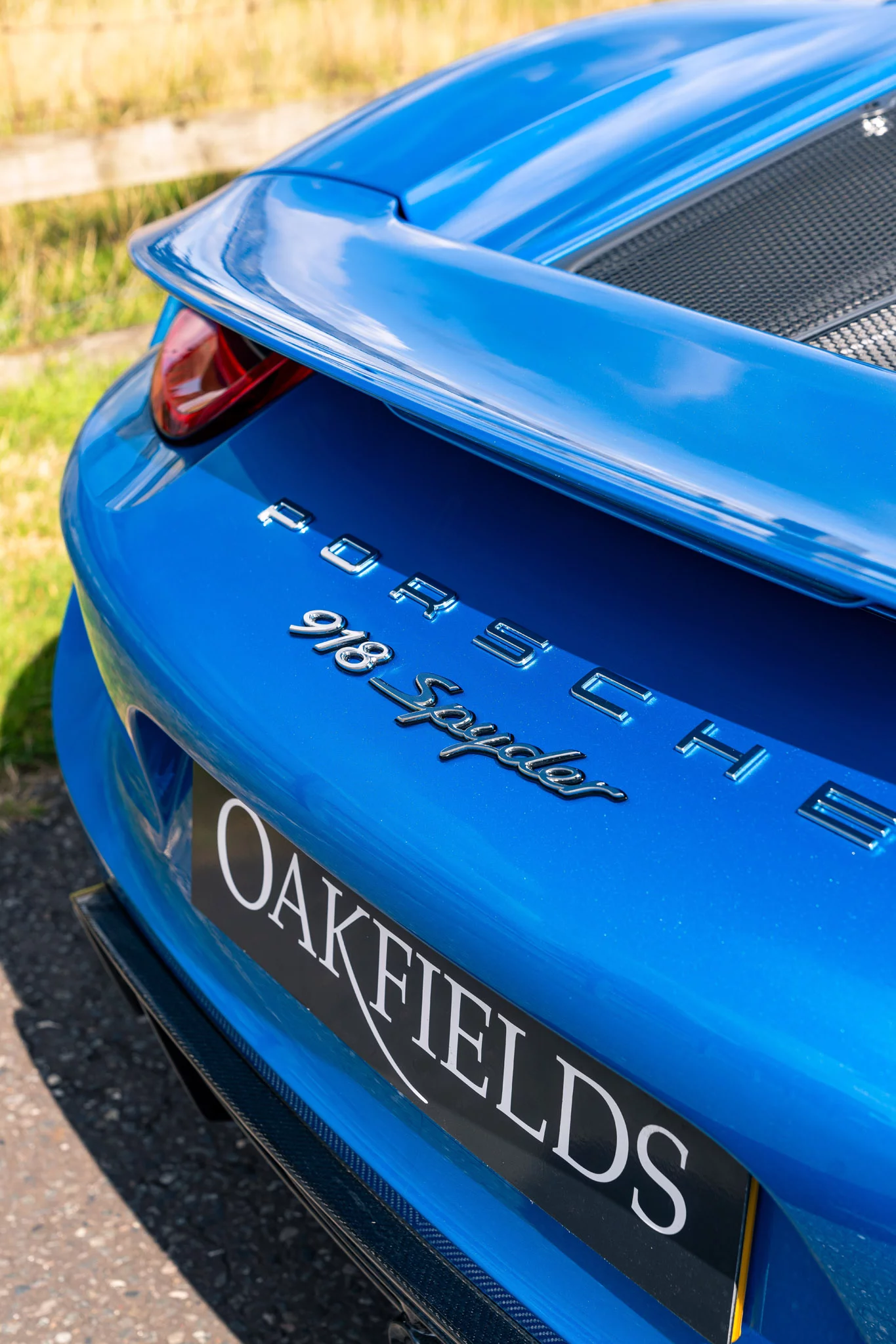 Cerulean Blue Porsche 918 Spyder
