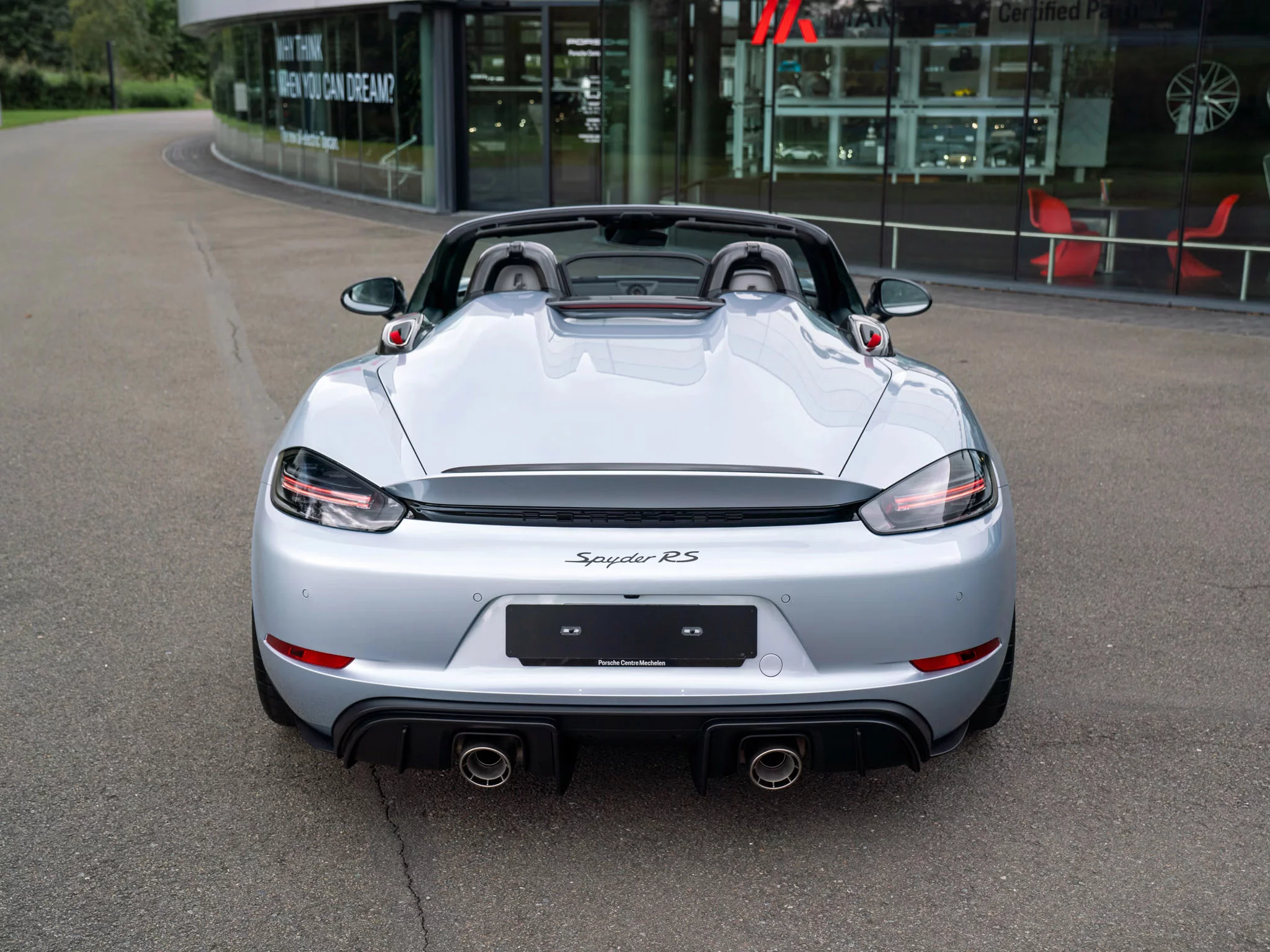 Polar Silver Metallic Porsche 718 Spyder RS